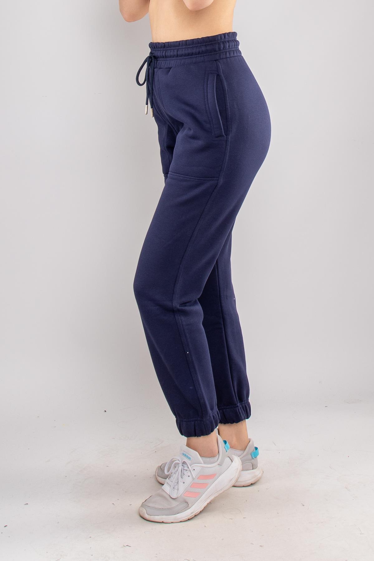 5132 Beli İpli Paça Lastikli İçi Şardonlu Eşofman