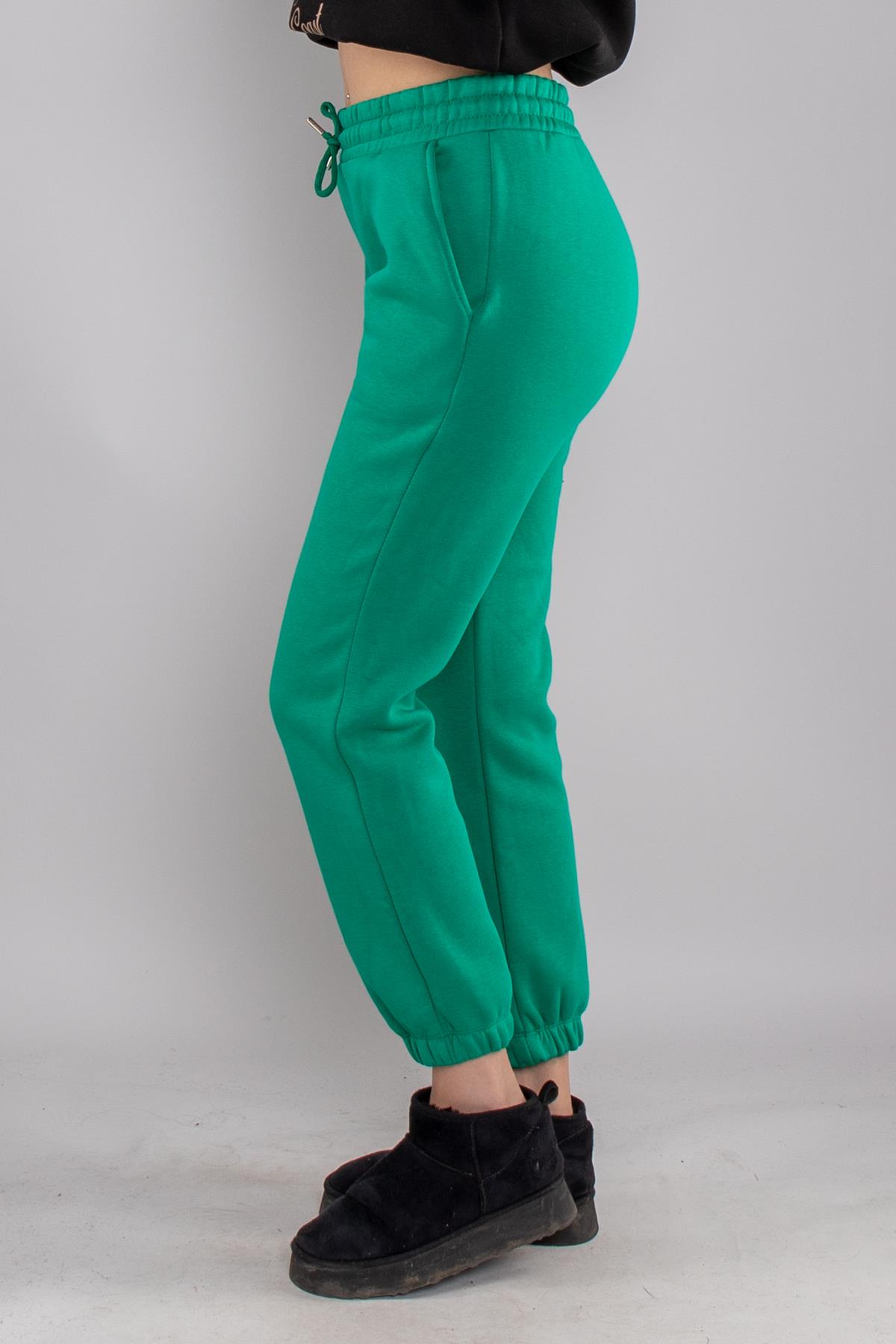 5132 Beli İpli Paça Lastikli İçi Şardonlu Eşofman