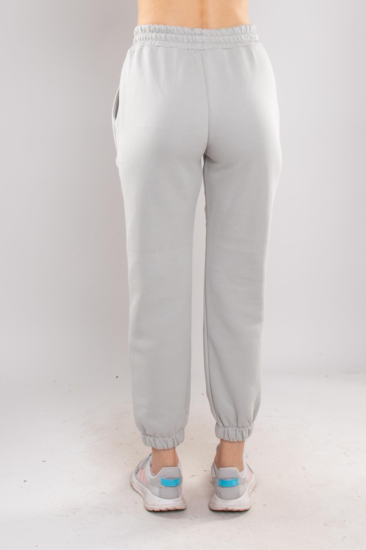 5132 Beli İpli Paça Lastikli İçi Şardonlu Eşofman