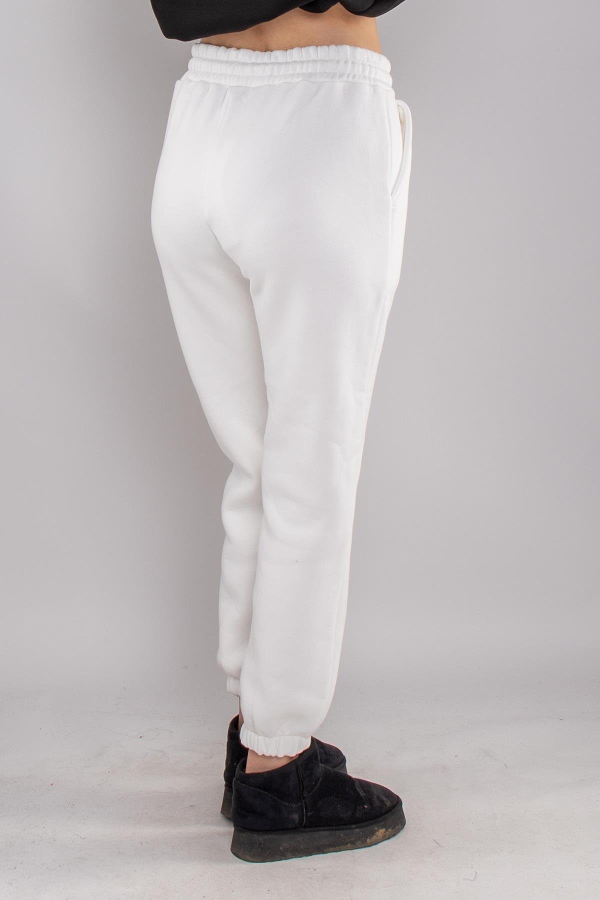 5132 Beli İpli Paça Lastikli İçi Şardonlu Eşofman