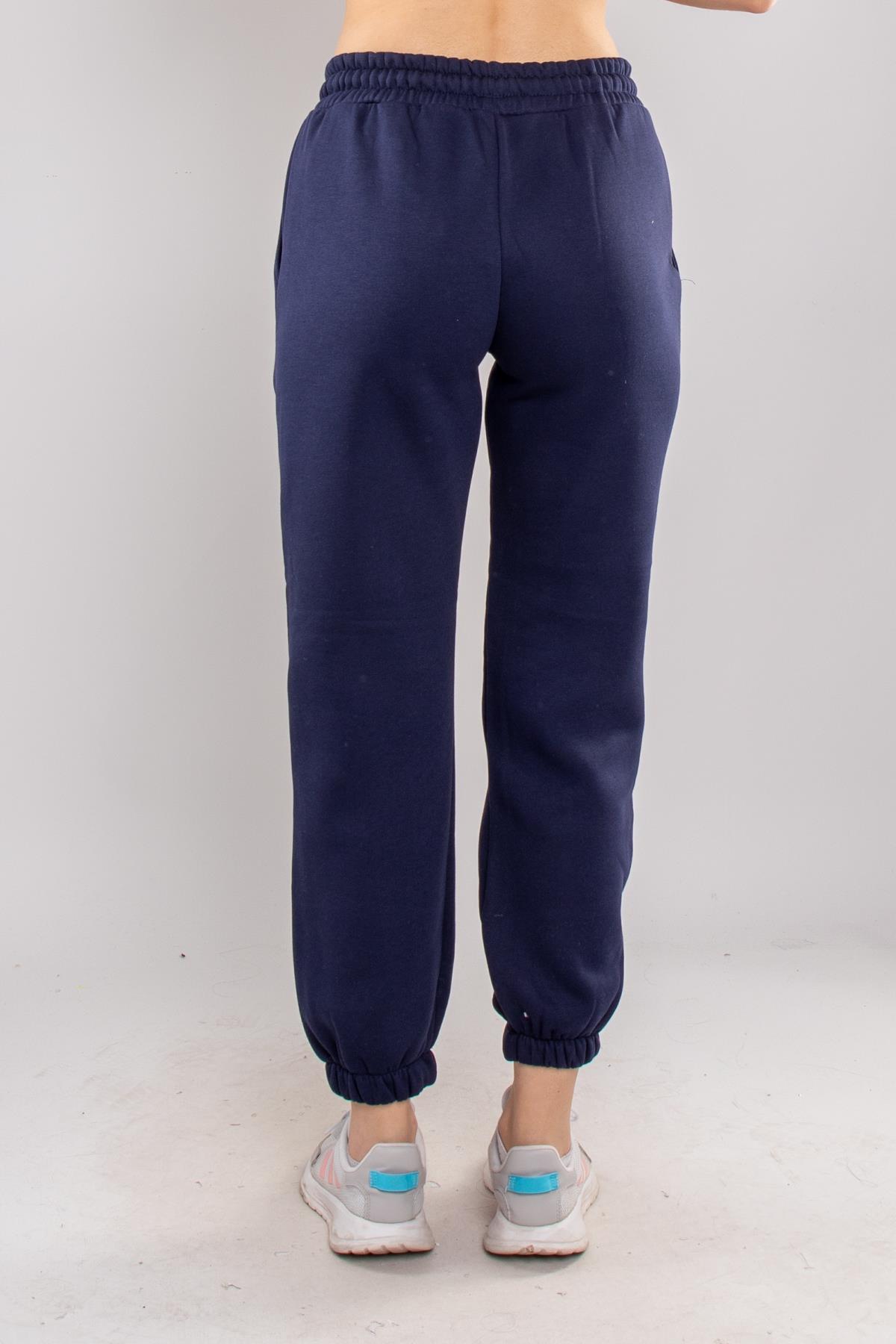 5132 Beli İpli Paça Lastikli İçi Şardonlu Eşofman