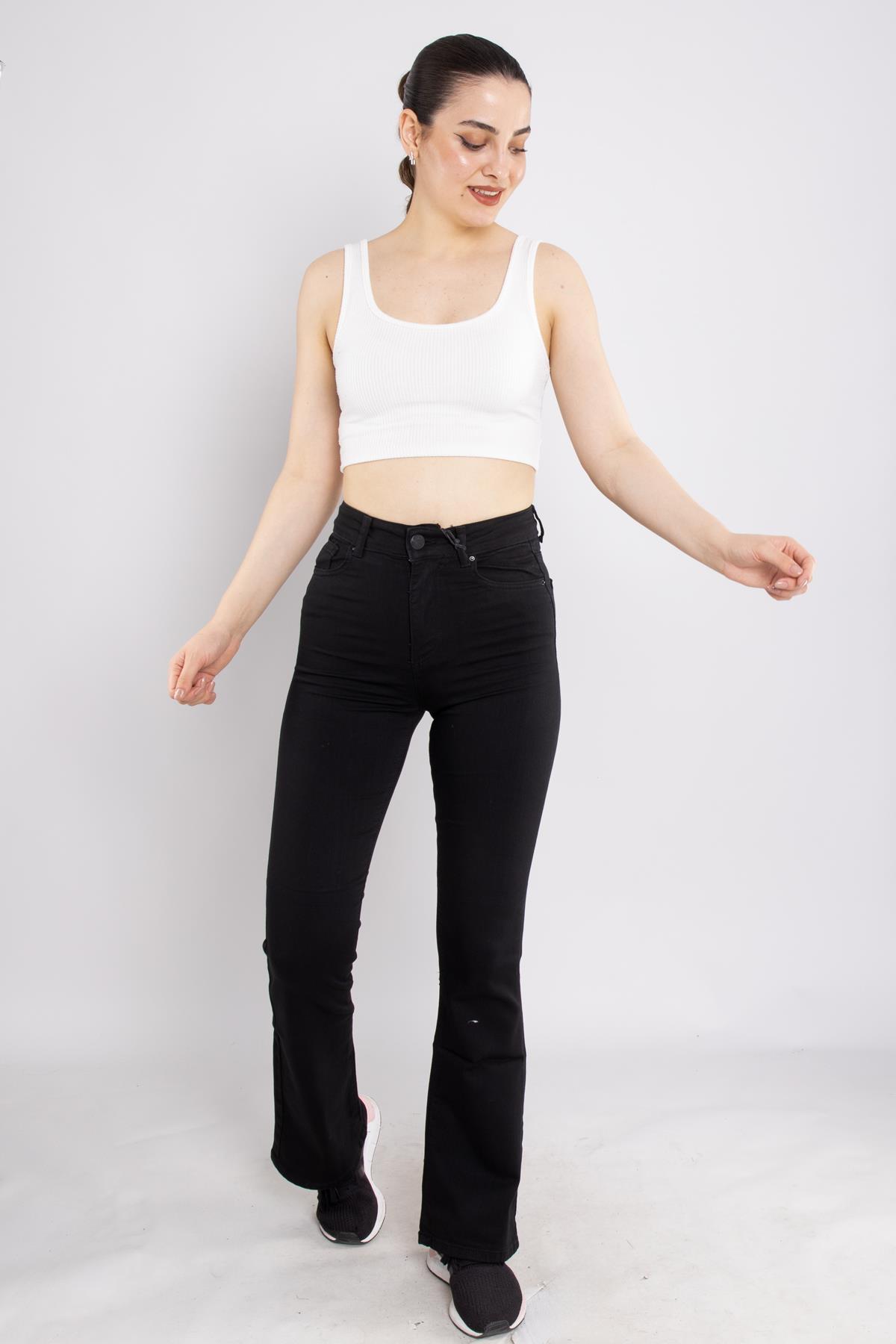 639 İspanyol Paça Lale Kadın Kot Pantolon