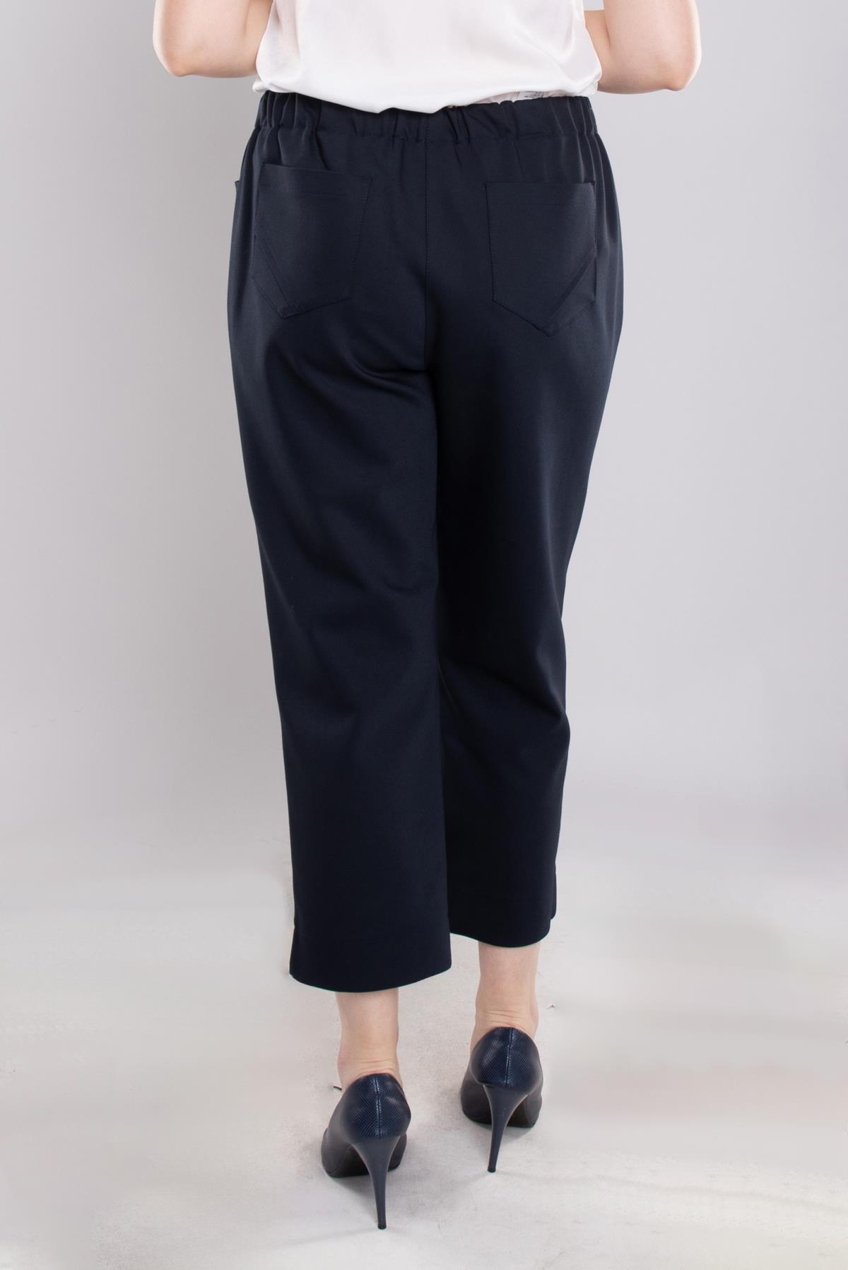 6717 Büyük Beden Beli Lastikli Kot Tayt Pantolon