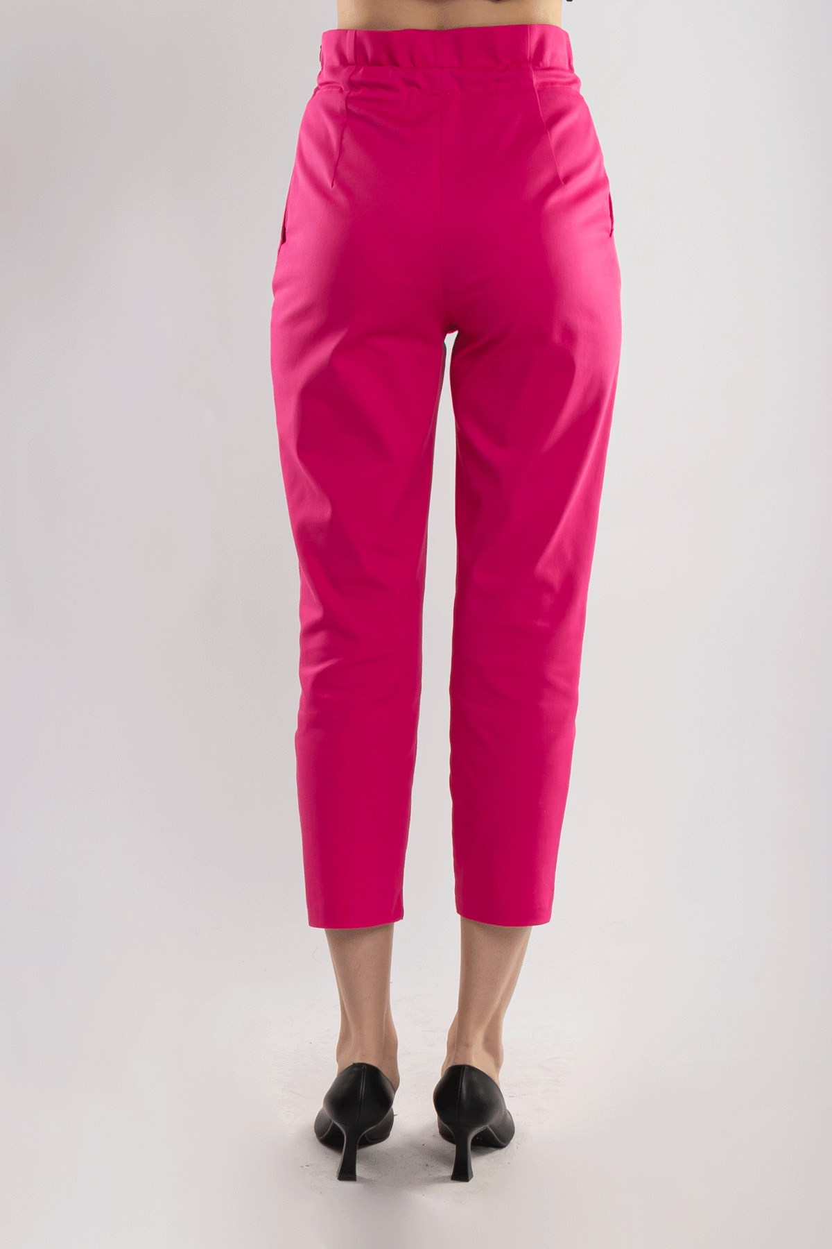 70292 Gizli Kemer Pamuklu Pileli Pantolon