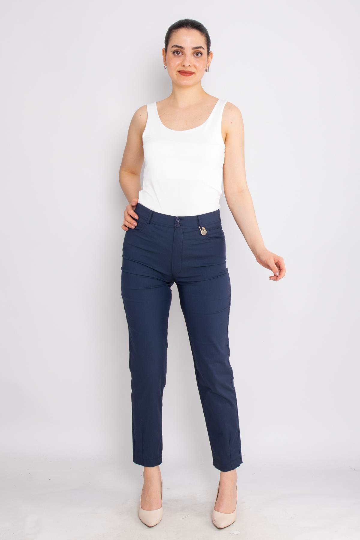 70573 Pamuklu Garnili Pantolon