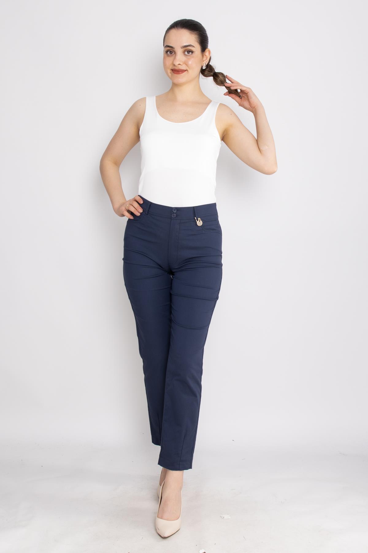 70573 Pamuklu Garnili Pantolon