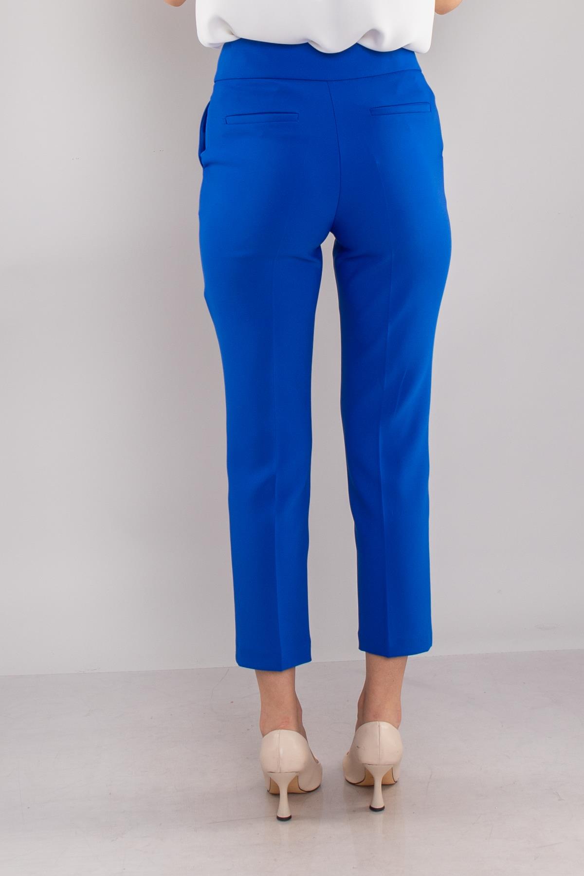 70593 Yan Cep Mini Tokalı Kadın Pantolon