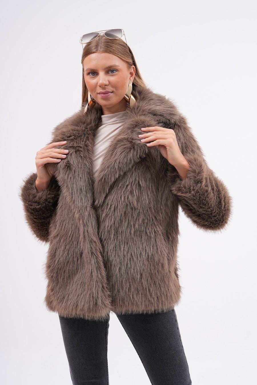 7060 ZR Ceket Yaka Kısa Kürklü Ceket