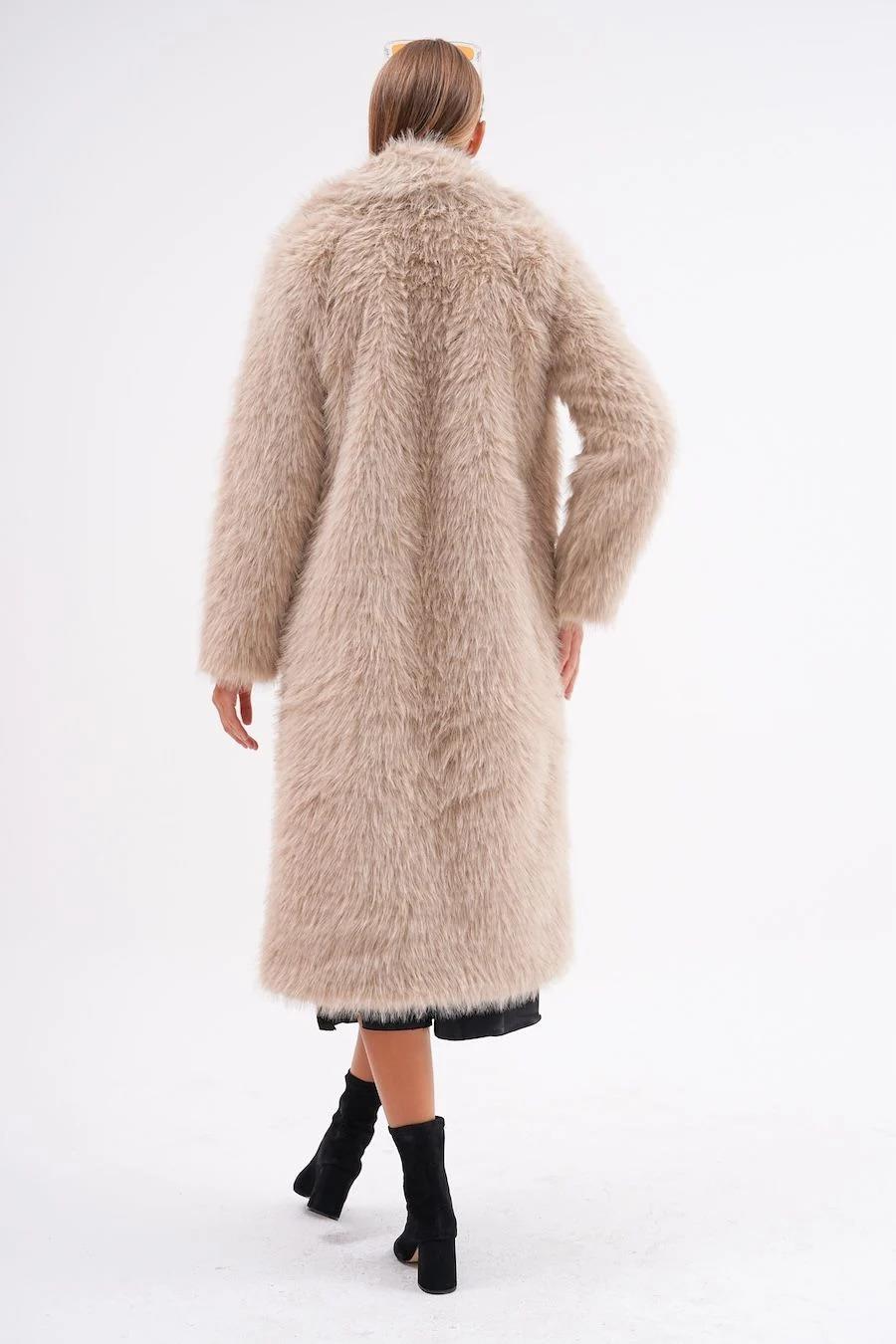 7080 Ceket Yaka ZR Tam Boy Kürklü Ceket