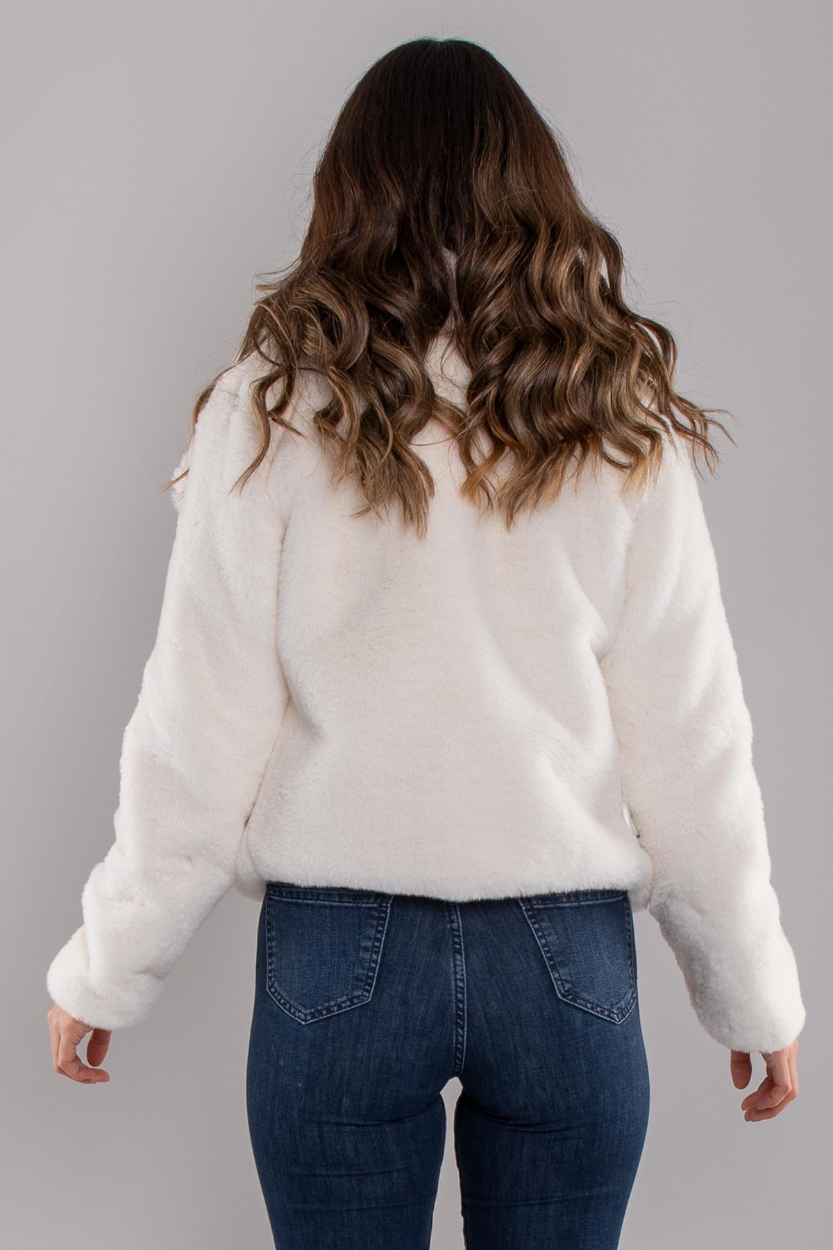 7100 ReX ZR Şalyaka Peluş Kürklü Ceket