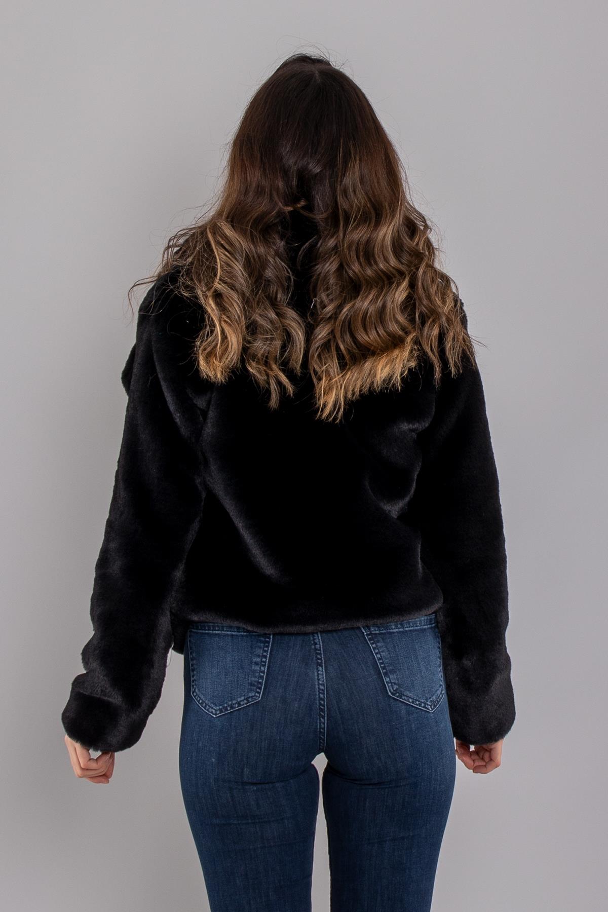 7100 ReX ZR Şalyaka Peluş Kürklü Ceket