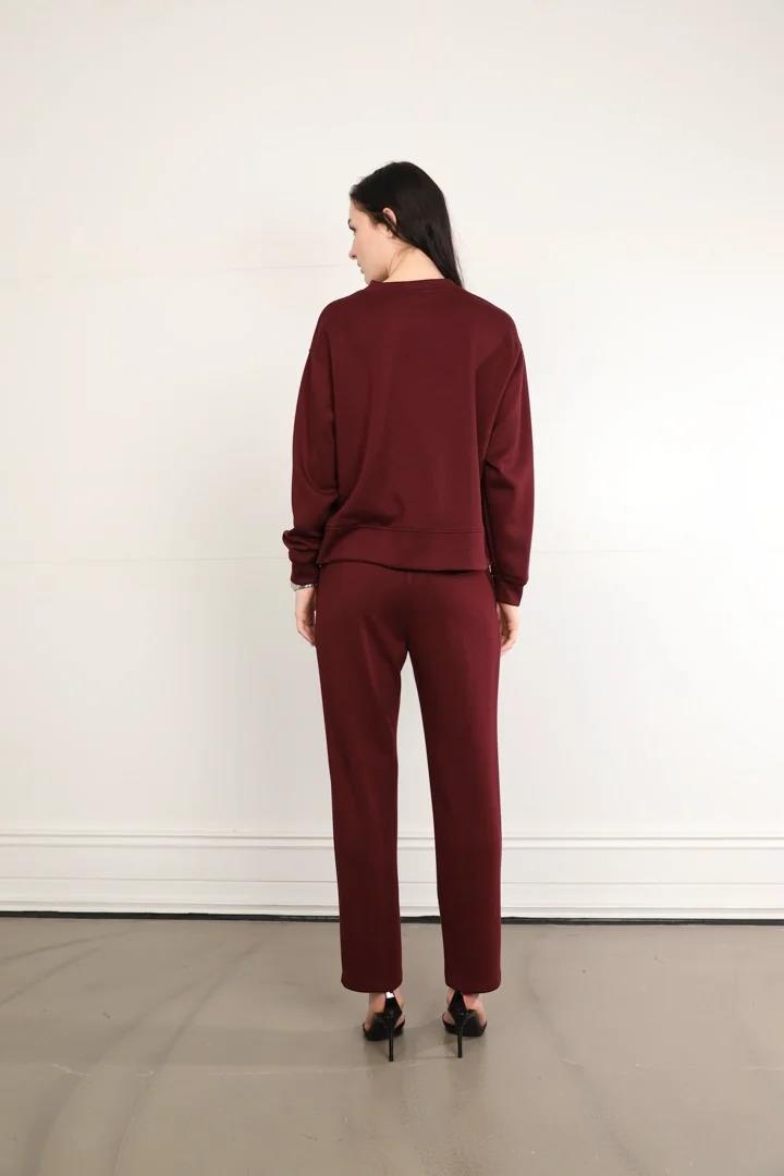 71301 Modal Yırtmaçlı Sweat Beli Lastikli Pantolon Takım