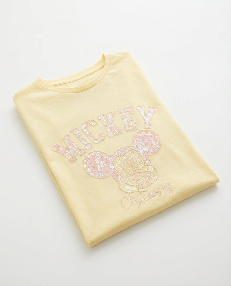 7459 Pulpayet Micky Baskılı Kıas Kol Tshirt