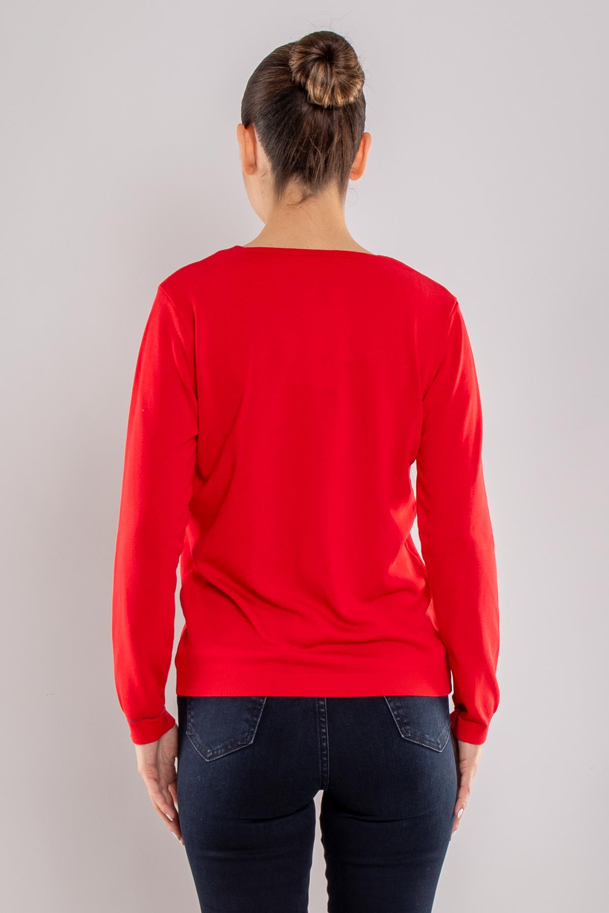 756 Vyaka ve Kol Ucu Simli Merserize Triko