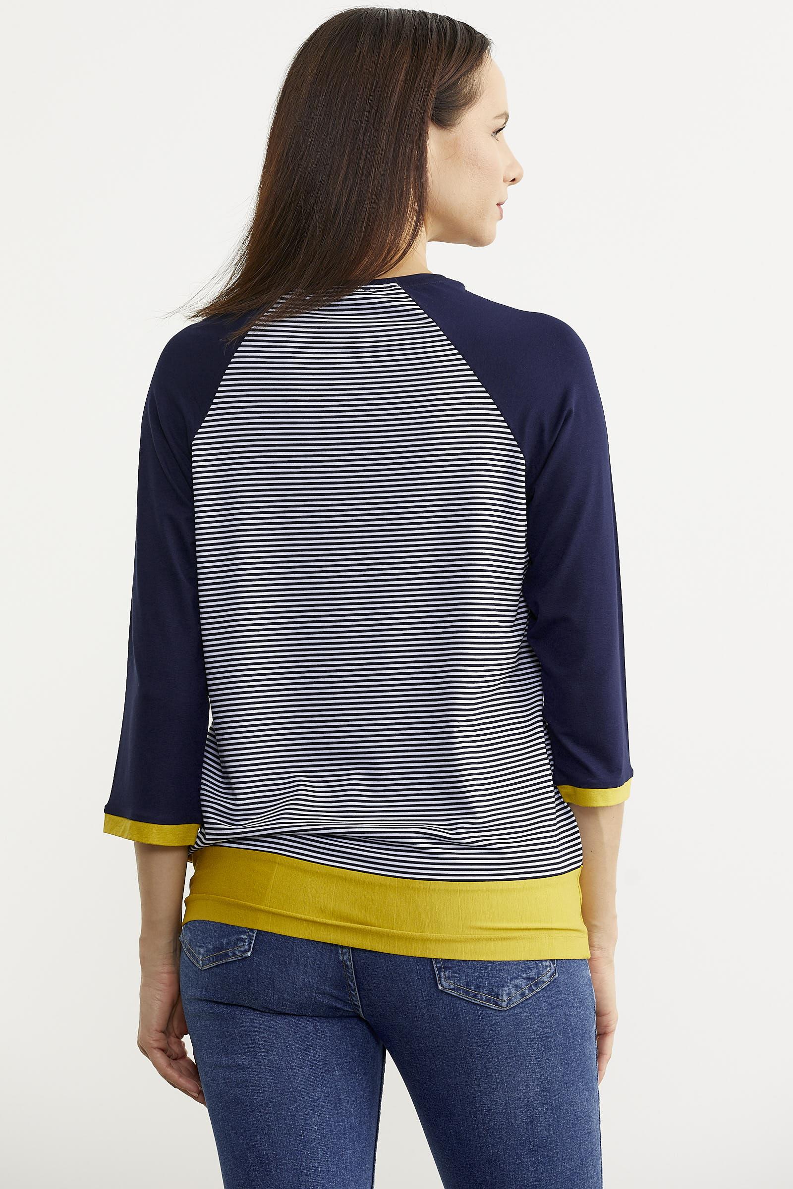 75981 Uzun Kol Çizgili Tunik Tshirt