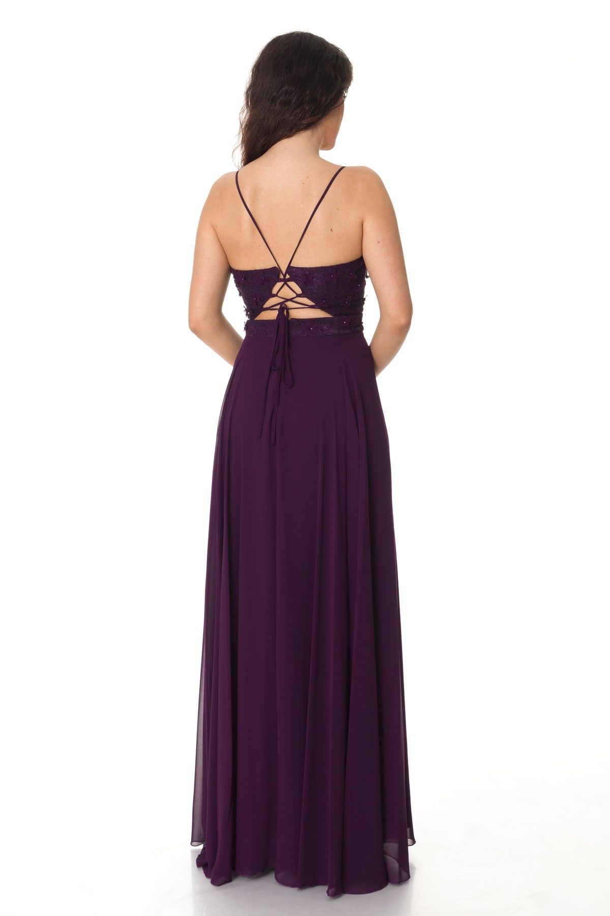 807 KB ÇİÇEKLİ ŞİFON ABİYE