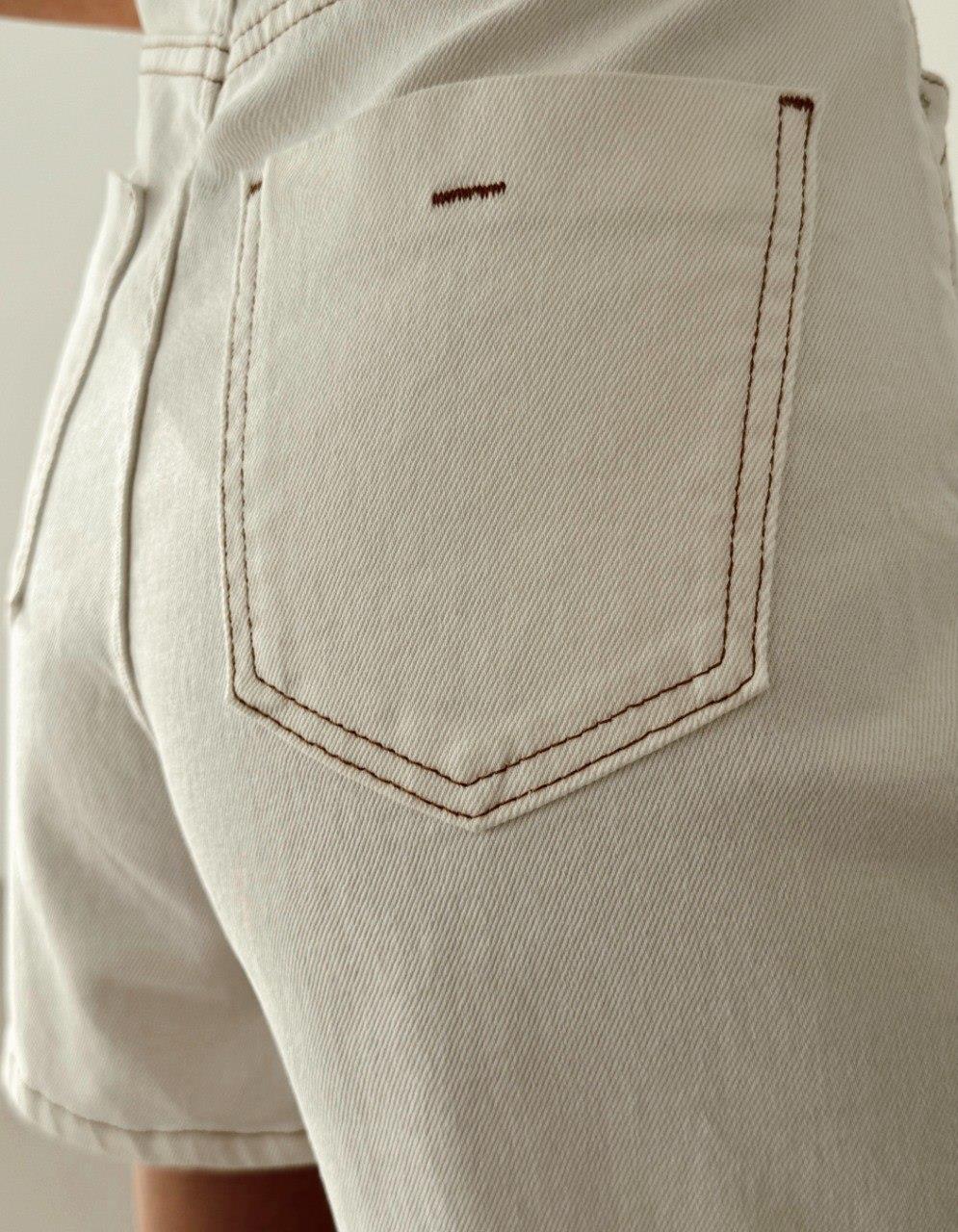 8071 Short Çizgi Detay Kısa Şort