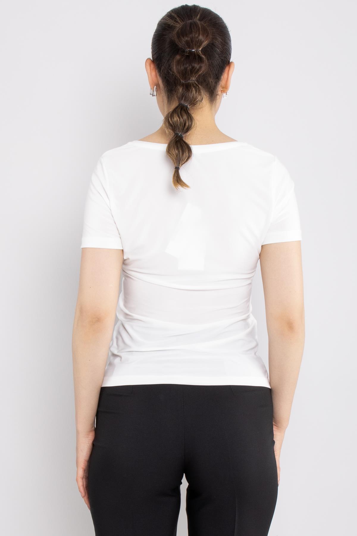 81943 Uyaka Kısa Kol Likralı Tshirt