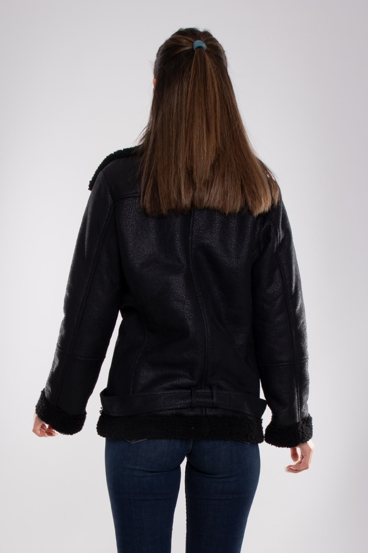 8332 İçi Kürklü Nubuk Kadın Ceket