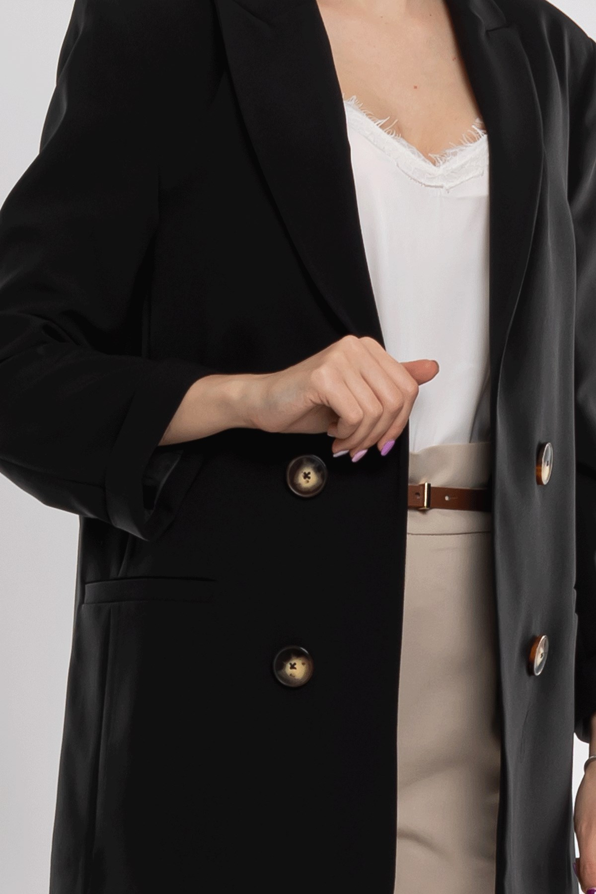 90491 4 Düğme Blazer Ceket