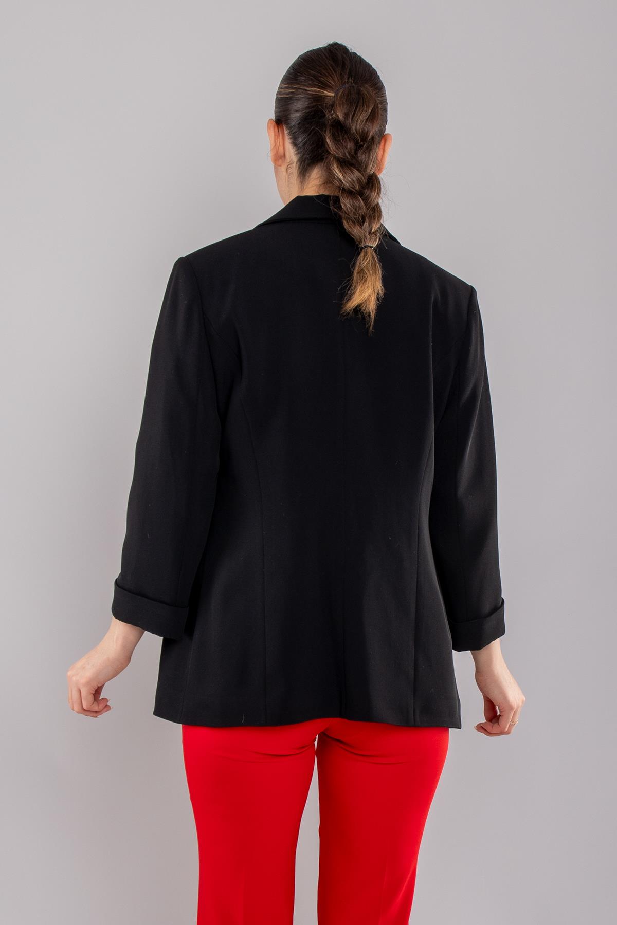 90663 Gold Düğmeli Blazer Tunik Ceket