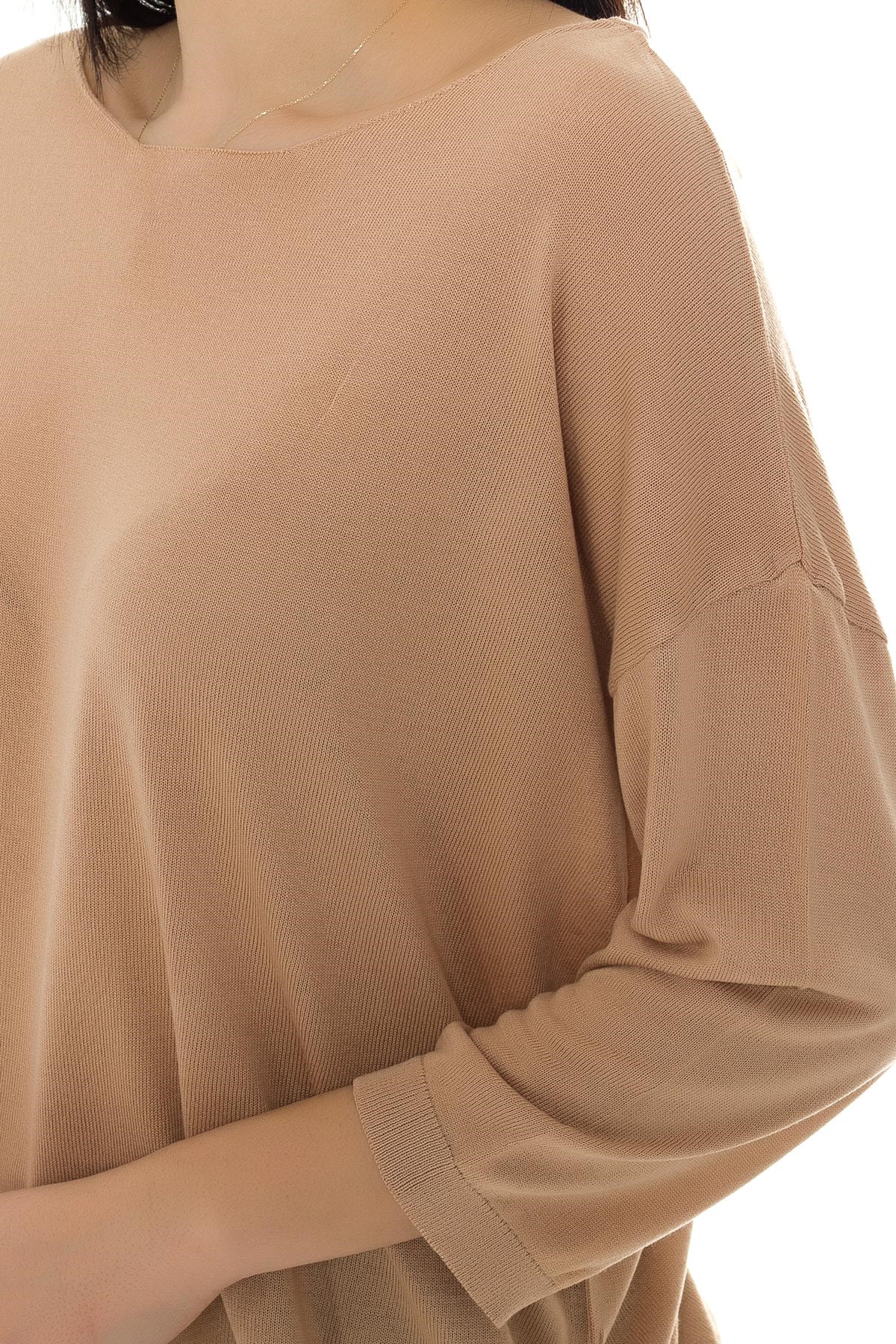 928 KB Bis.Yaka Truv.Kol İnce Triko Bluz