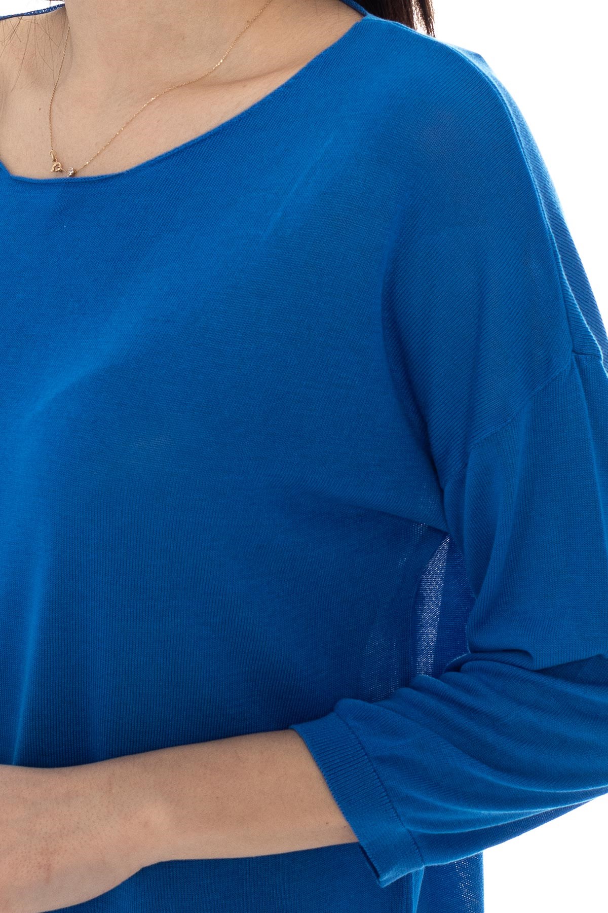 928 KB Bis.Yaka Truv.Kol İnce Triko Bluz