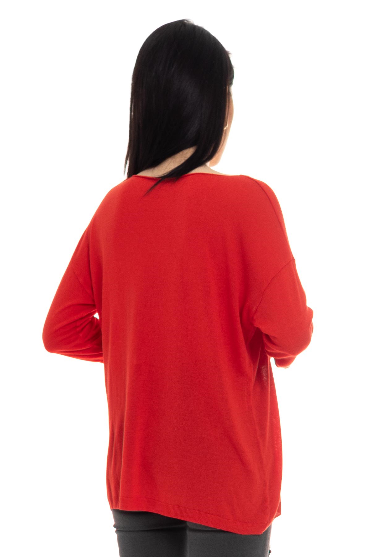 928 KB Bis.Yaka Truv.Kol İnce Triko Bluz