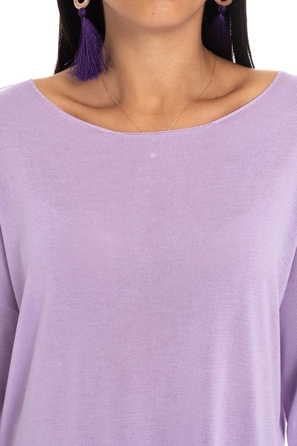 928 KB Bis.Yaka Truv.Kol İnce Triko Bluz