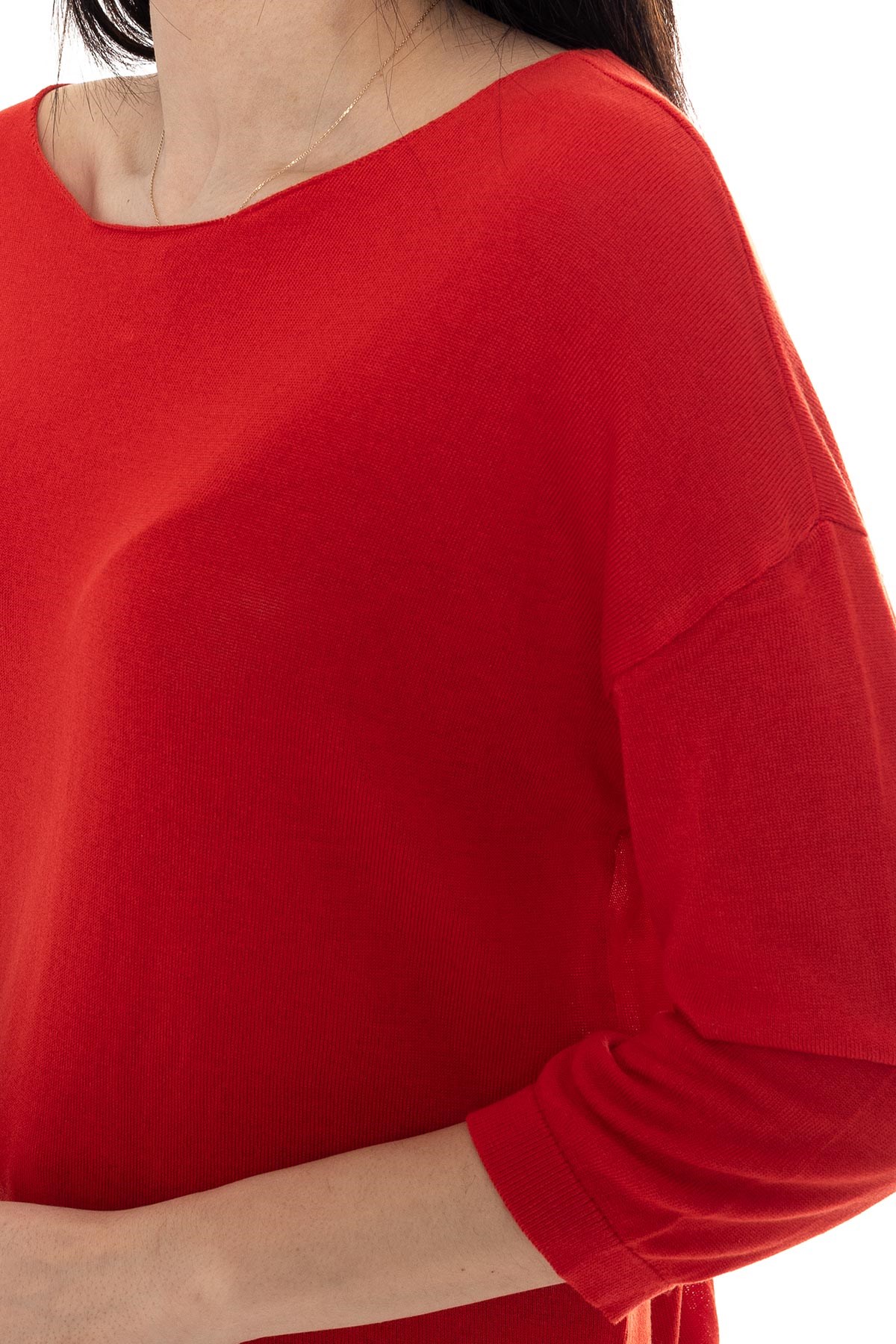 928 KB Bis.Yaka Truv.Kol İnce Triko Bluz