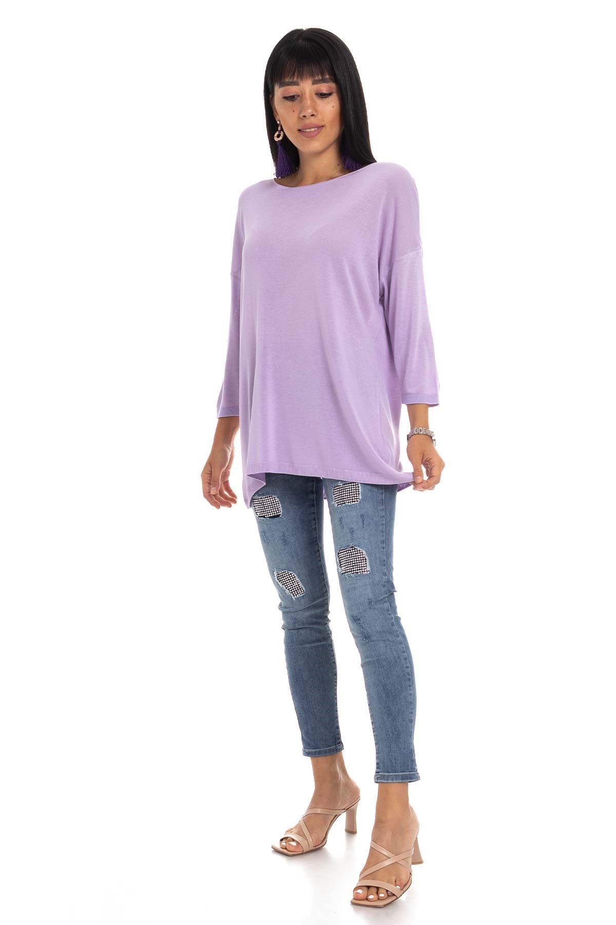 928 KB Bis.Yaka Truv.Kol İnce Triko Bluz