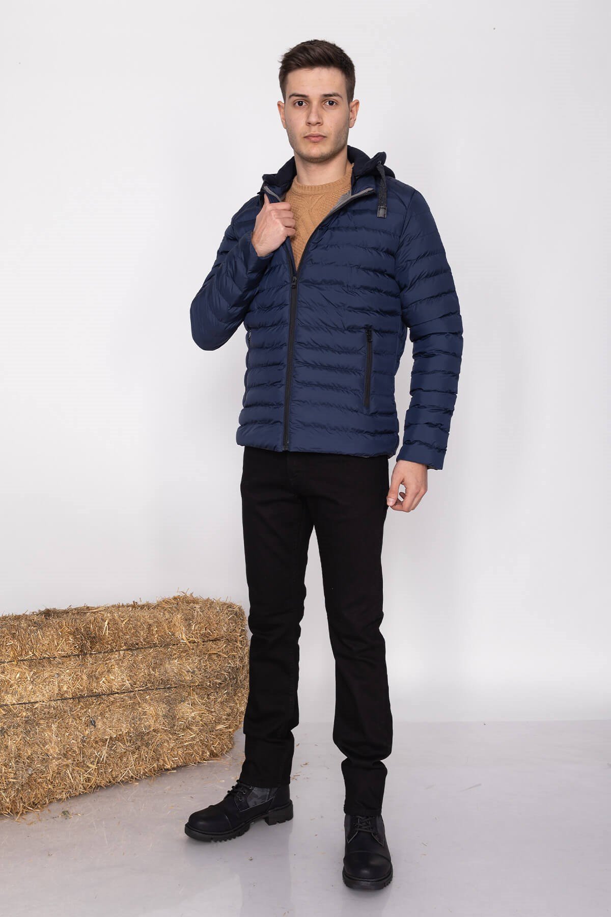 99247-205 Puffer RGfit Kapşonlu Spor Kaban