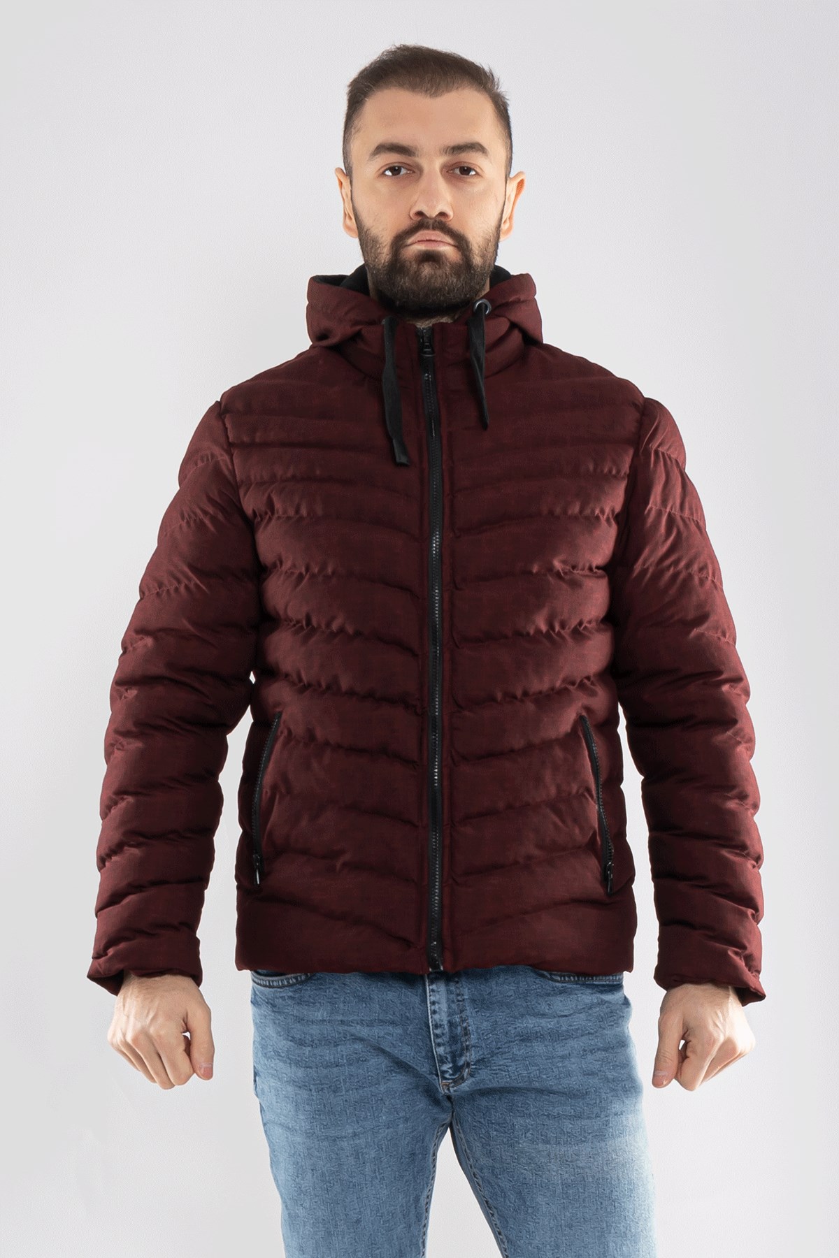 99260-268 SF COLOMBİA SPOR KENDİNDEN DESENLİ KABAN