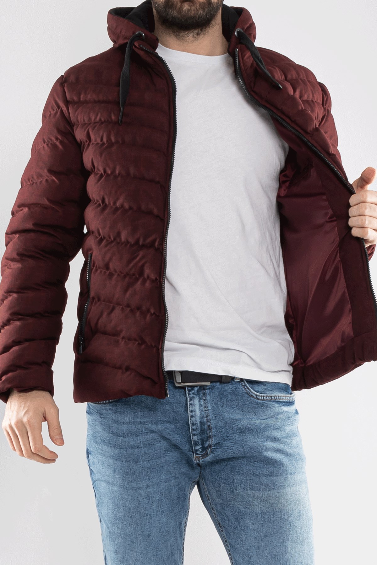 99260-268 SF COLOMBİA SPOR KENDİNDEN DESENLİ KABAN