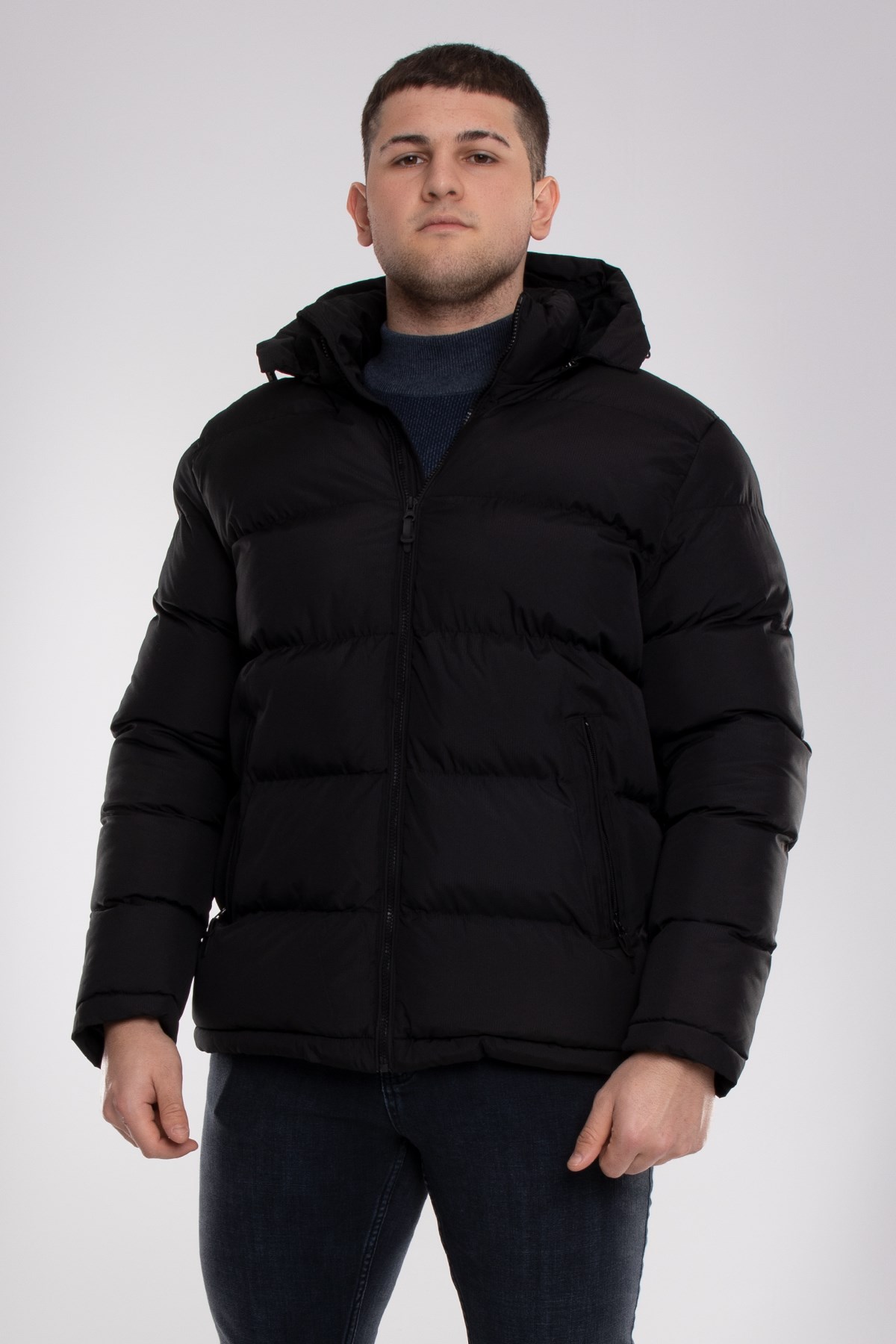 99424-304 Regular Fit  Kapşonlu Erkek Şişme Mont