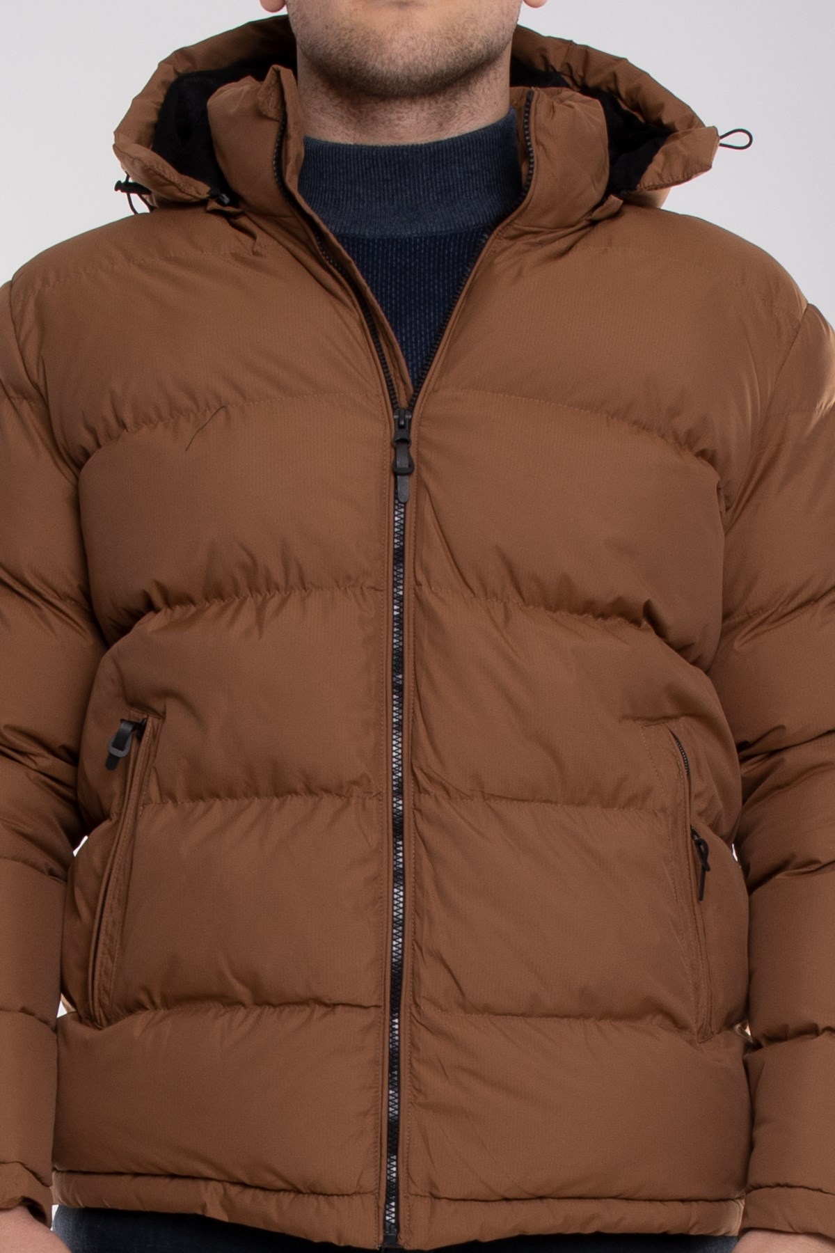 99424-304 Regular Fit  Kapşonlu Erkek Şişme Mont