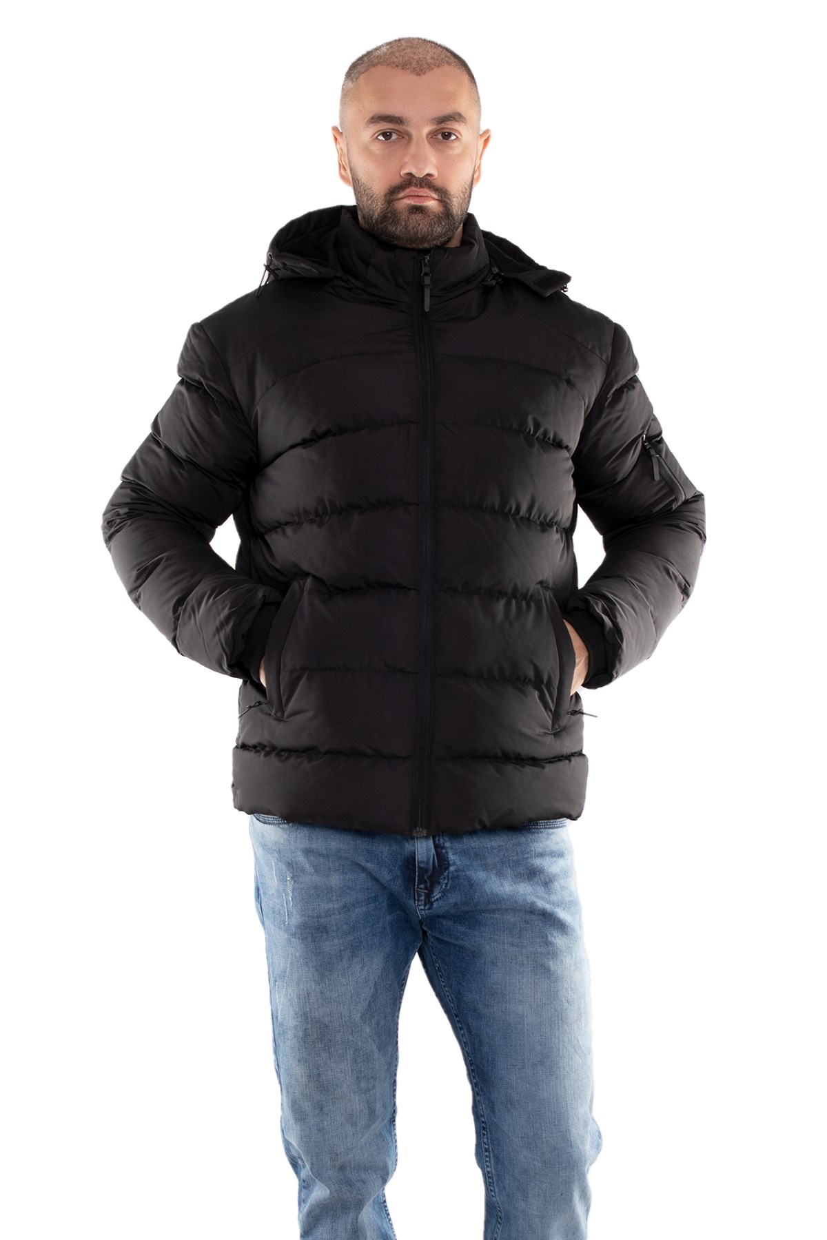 99476-299 RegularFit Kapşonlu Erkek Şişme Mont