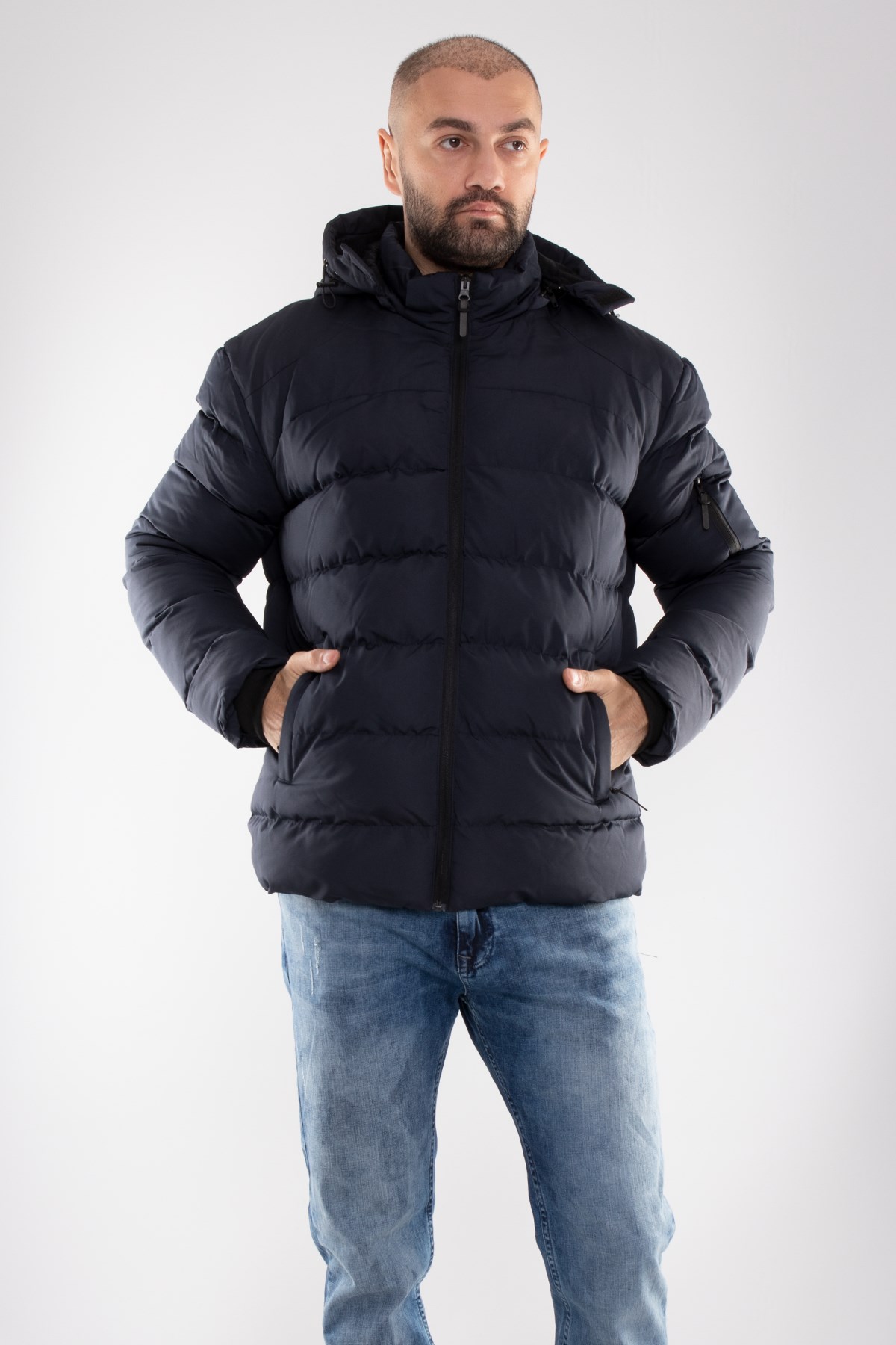 99476-299 RegularFit Kapşonlu Erkek Şişme Mont