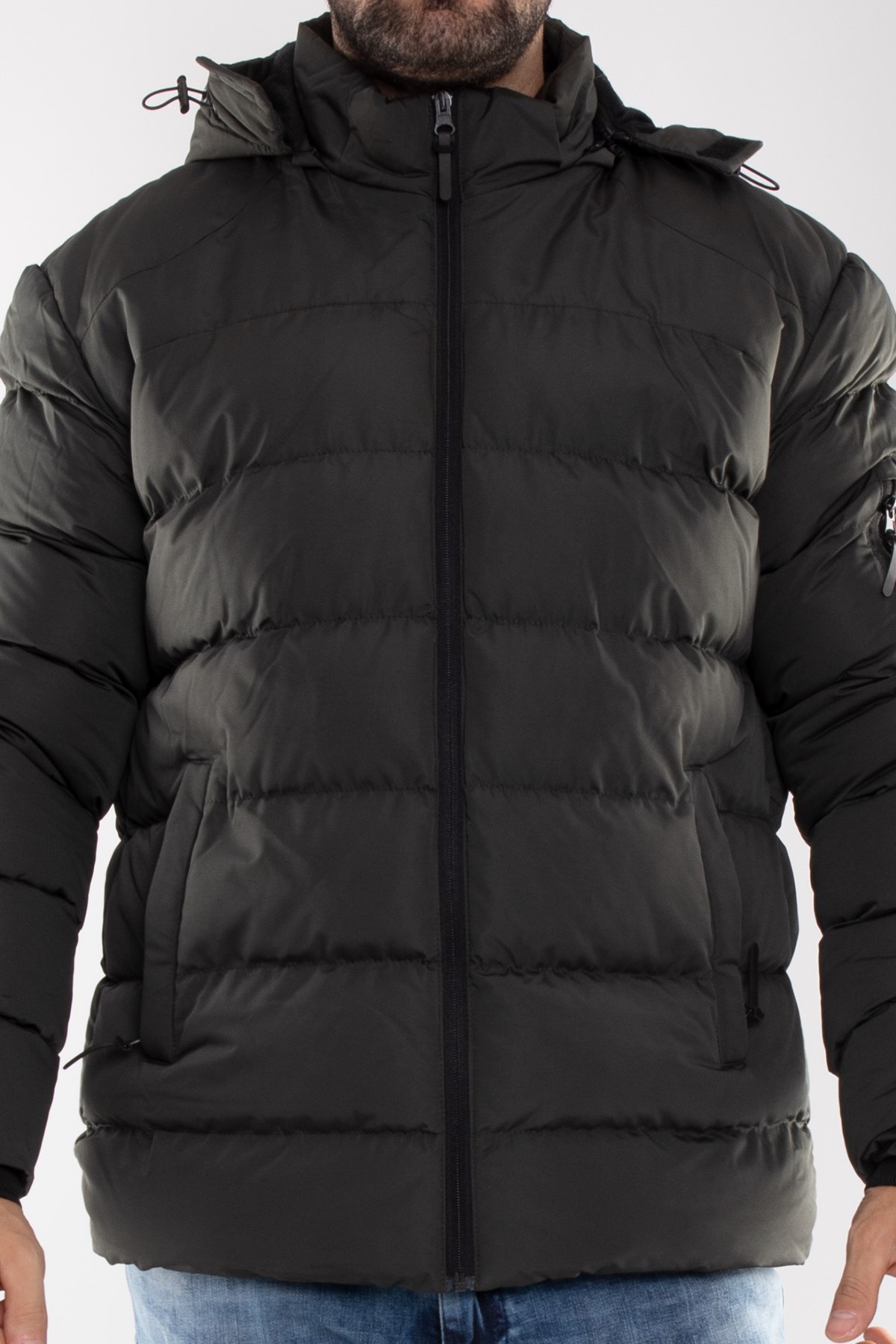 99476-299 RegularFit Kapşonlu Erkek Şişme Mont