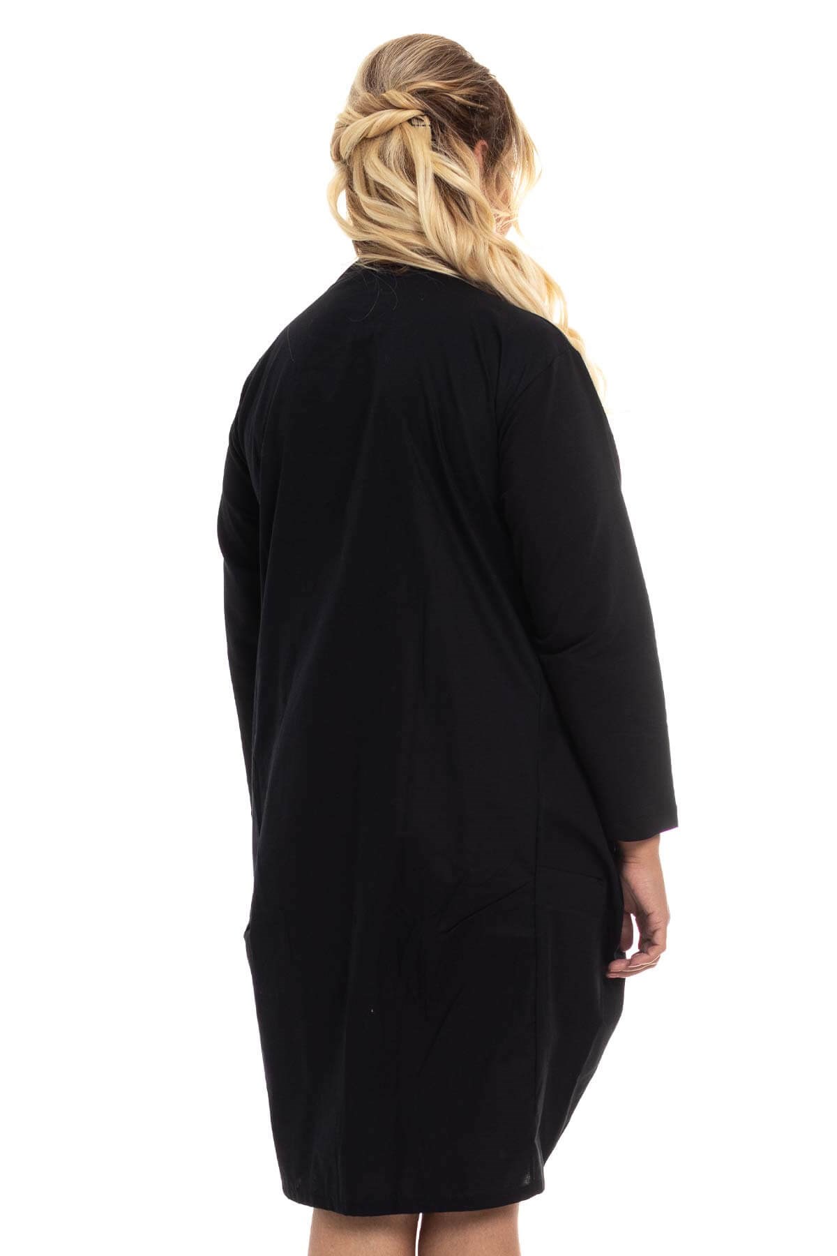 GN179 Pamuklu Yazılı Elbise