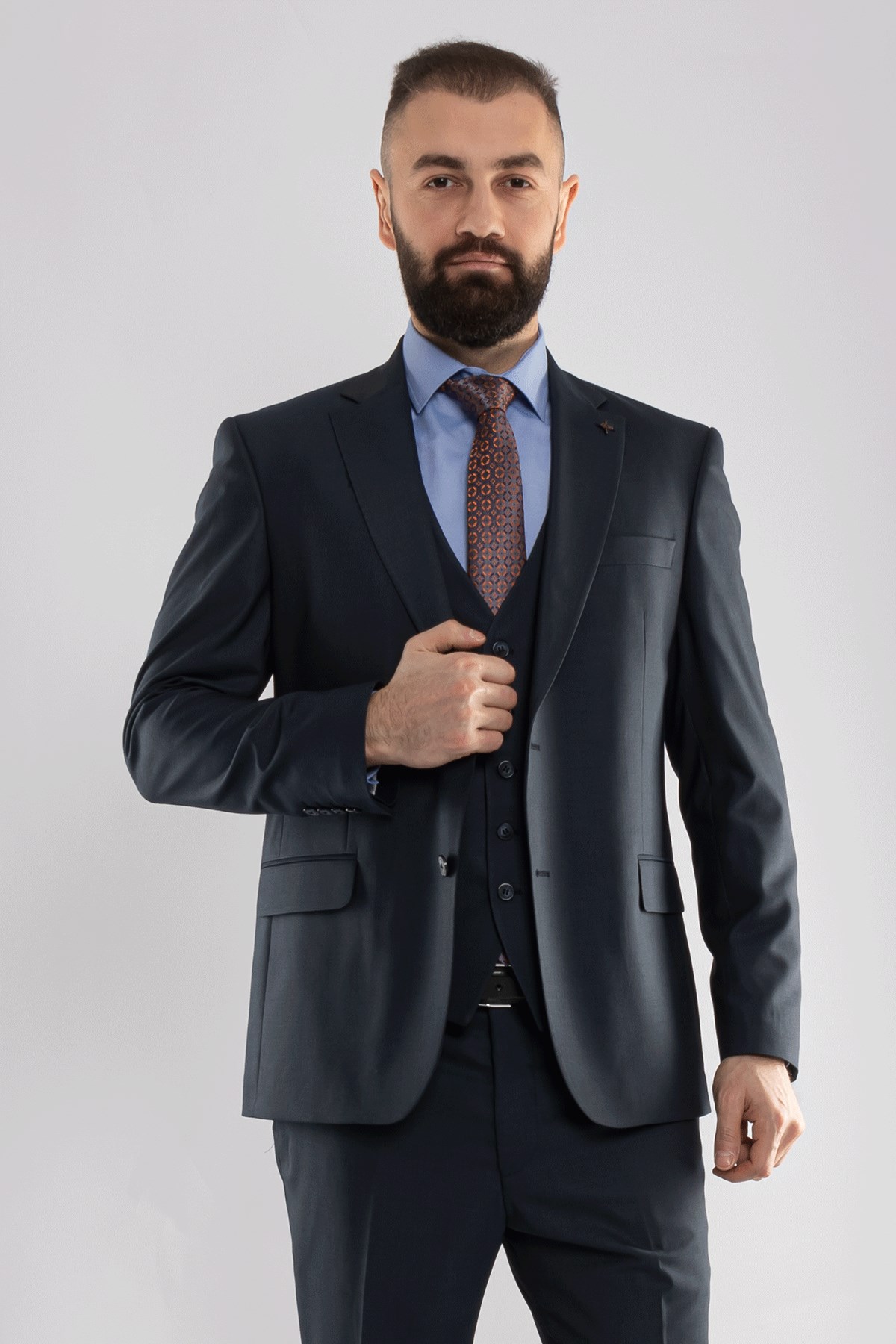 JK33KL02M002 Klasik 6Drop Yelekli Takım Elbise