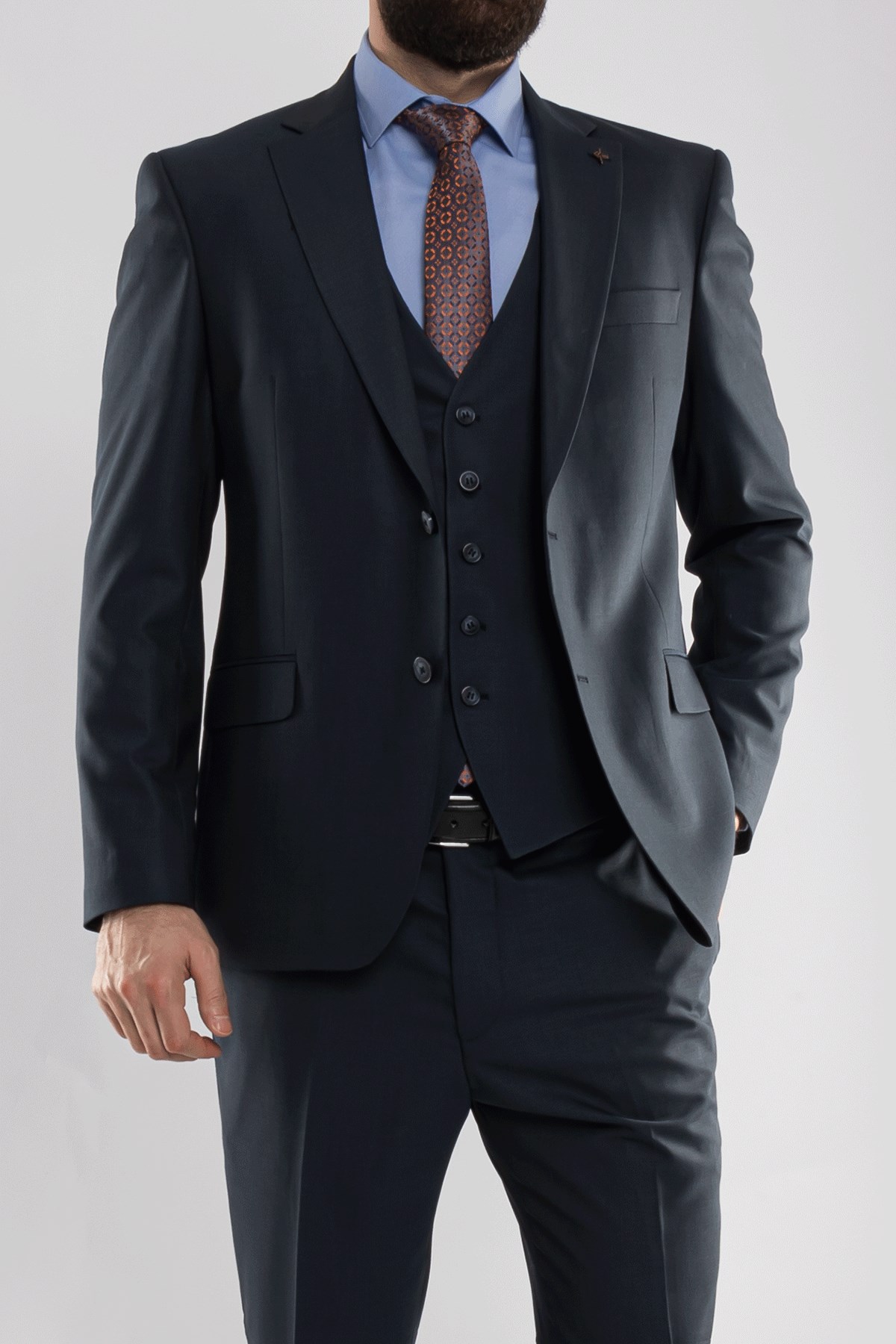 JK33KL02M002 Klasik 6Drop Yelekli Takım Elbise