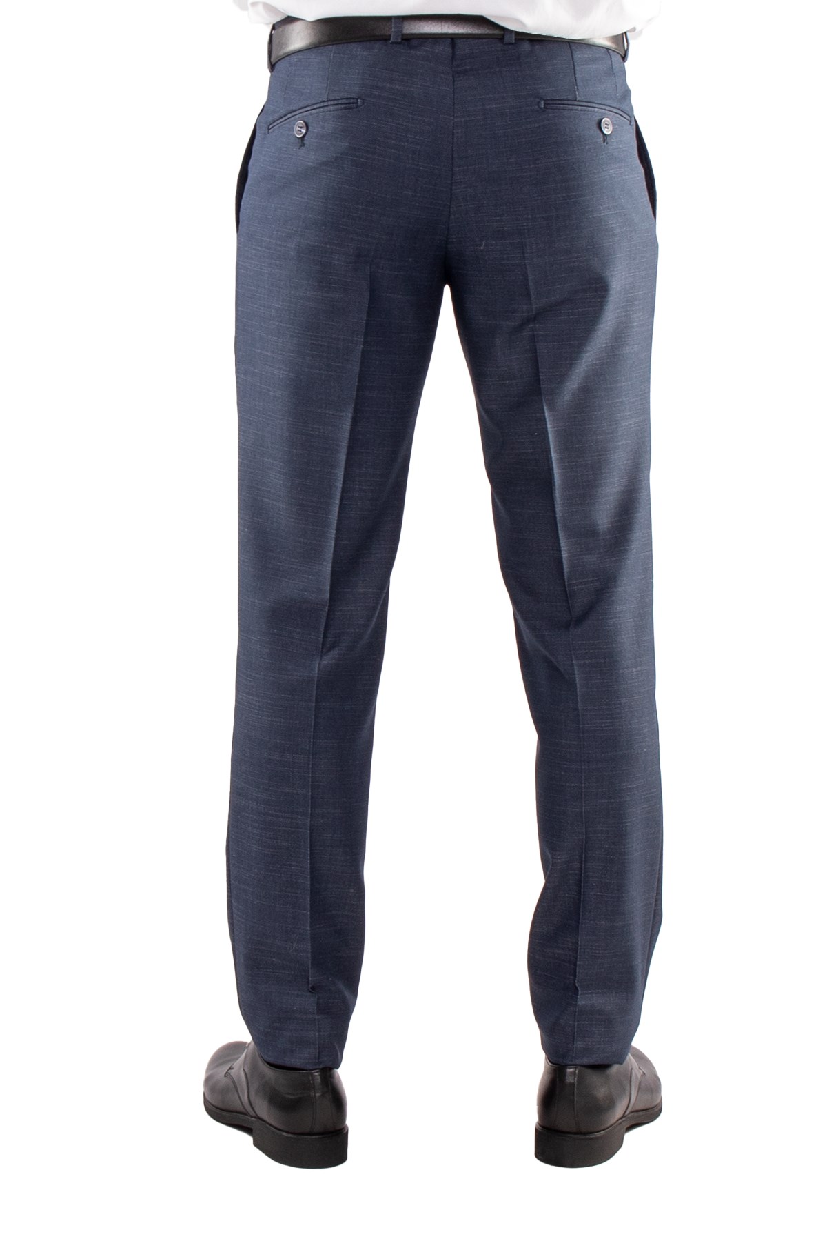 JK35SF02M005 Slimfit 6 Drop Çizgili Keten Yelekli Takım Elbise