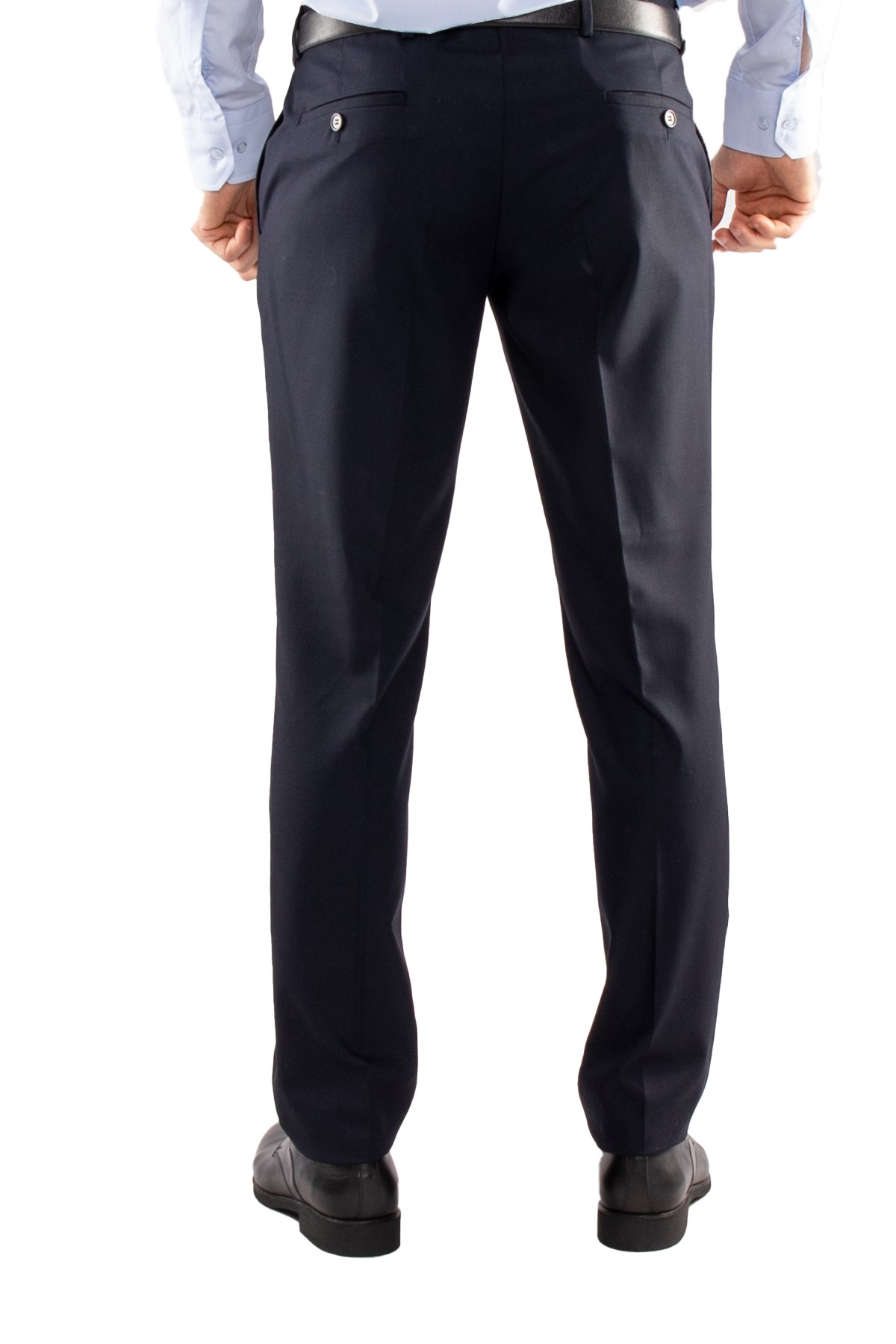 JK35SF02M045 Slimfit 6 Drop Ekose Yelekli Takım Elbise