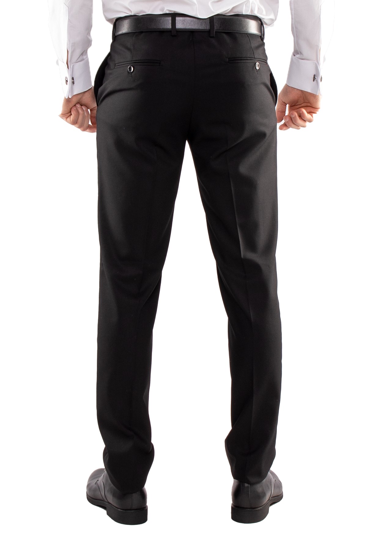 JK36SF18M001 Slimfit 6 Drop Papyonlu Çıkma Yaka Yelekli Damatlık