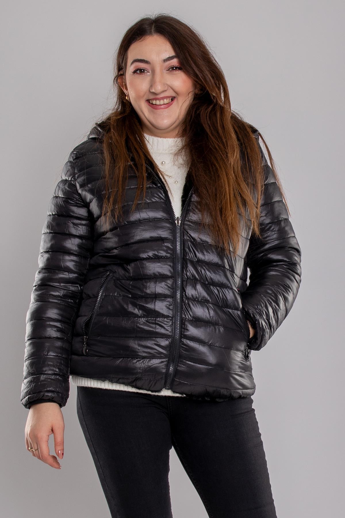 P3 6002 Çift Taraflı İçi Kürklü Kapüşonlu Mont