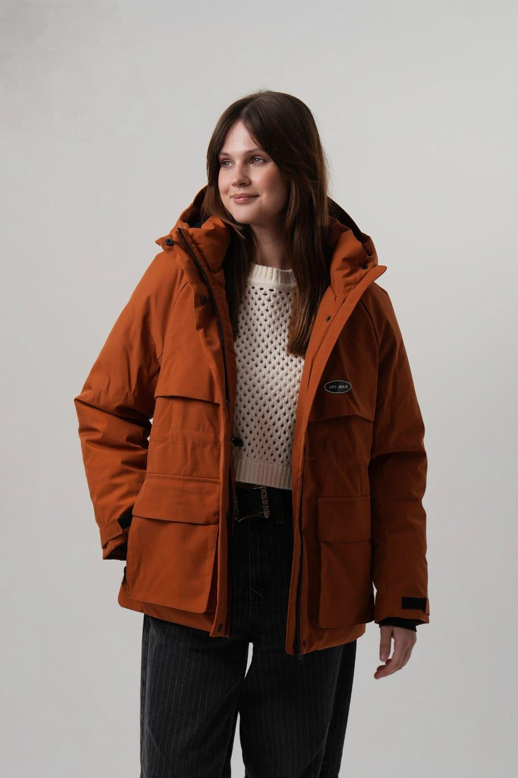 SOFİA Kapüşonlu Cep Detay Kadın Mont