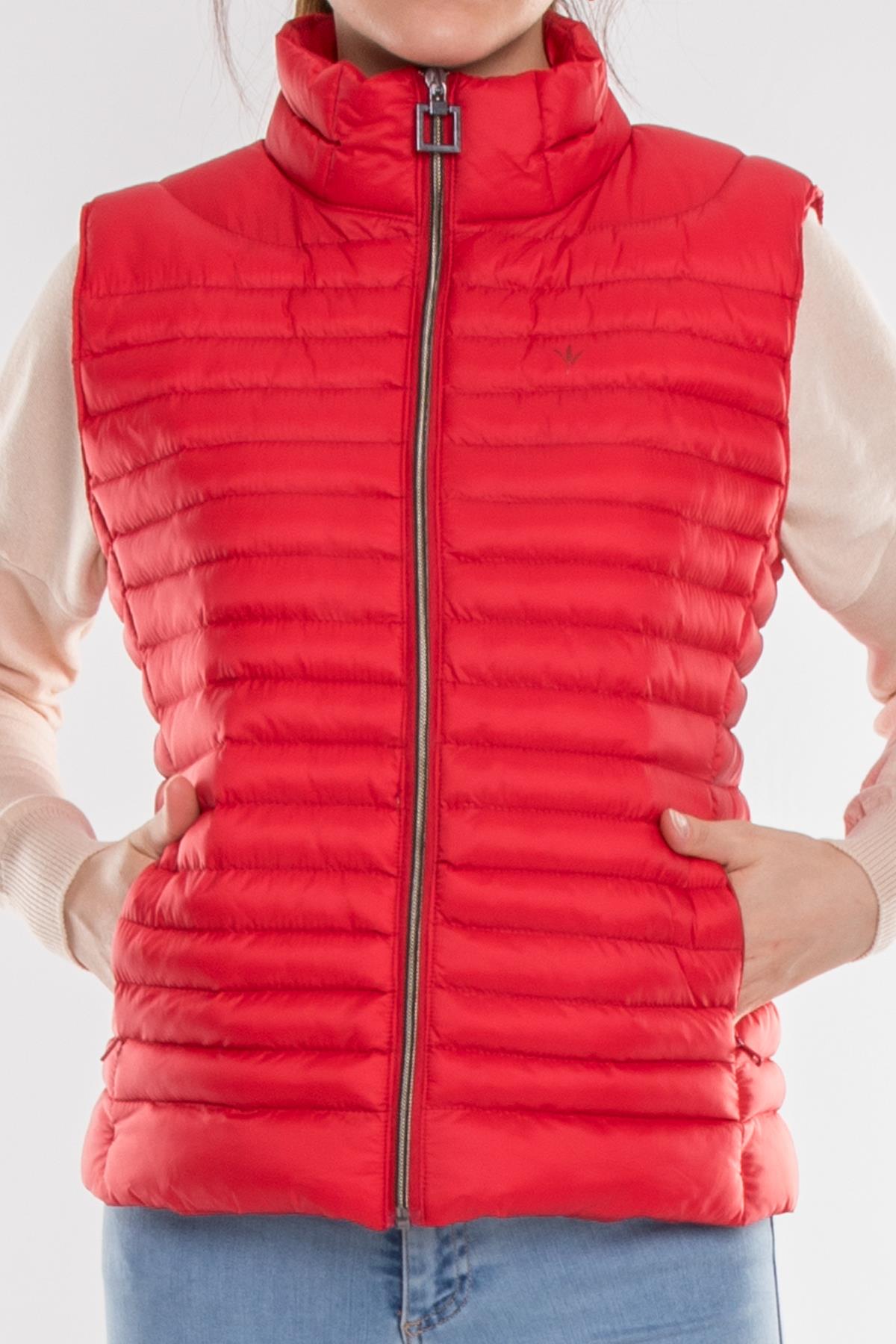 TAMARA23 Kapitone Elyaf Dolgulu Şişme Kadın Yelek