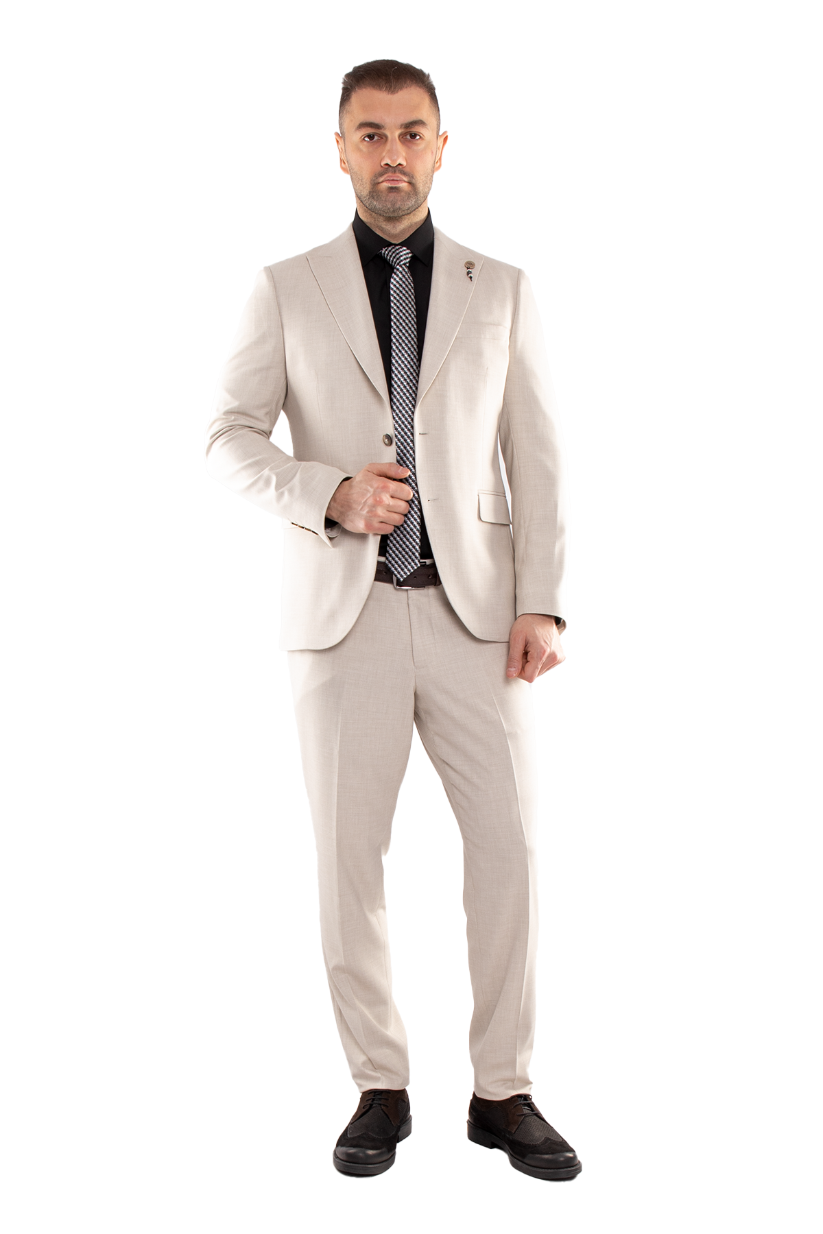 JK35SF02M103 Slimfit 6 Drop Yelekli Takım Elbise