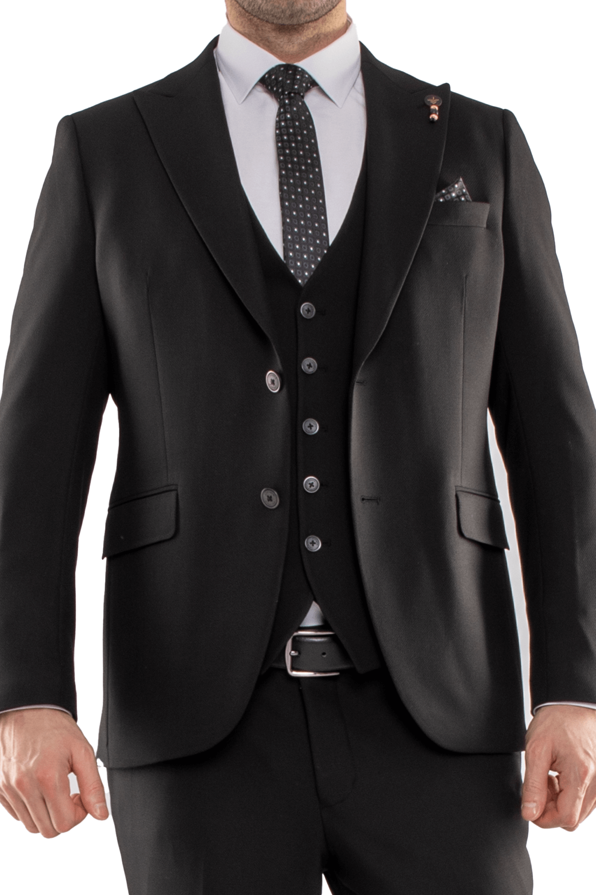JK35SF02M103 Slimfit 6 Drop Yelekli Takım Elbise
